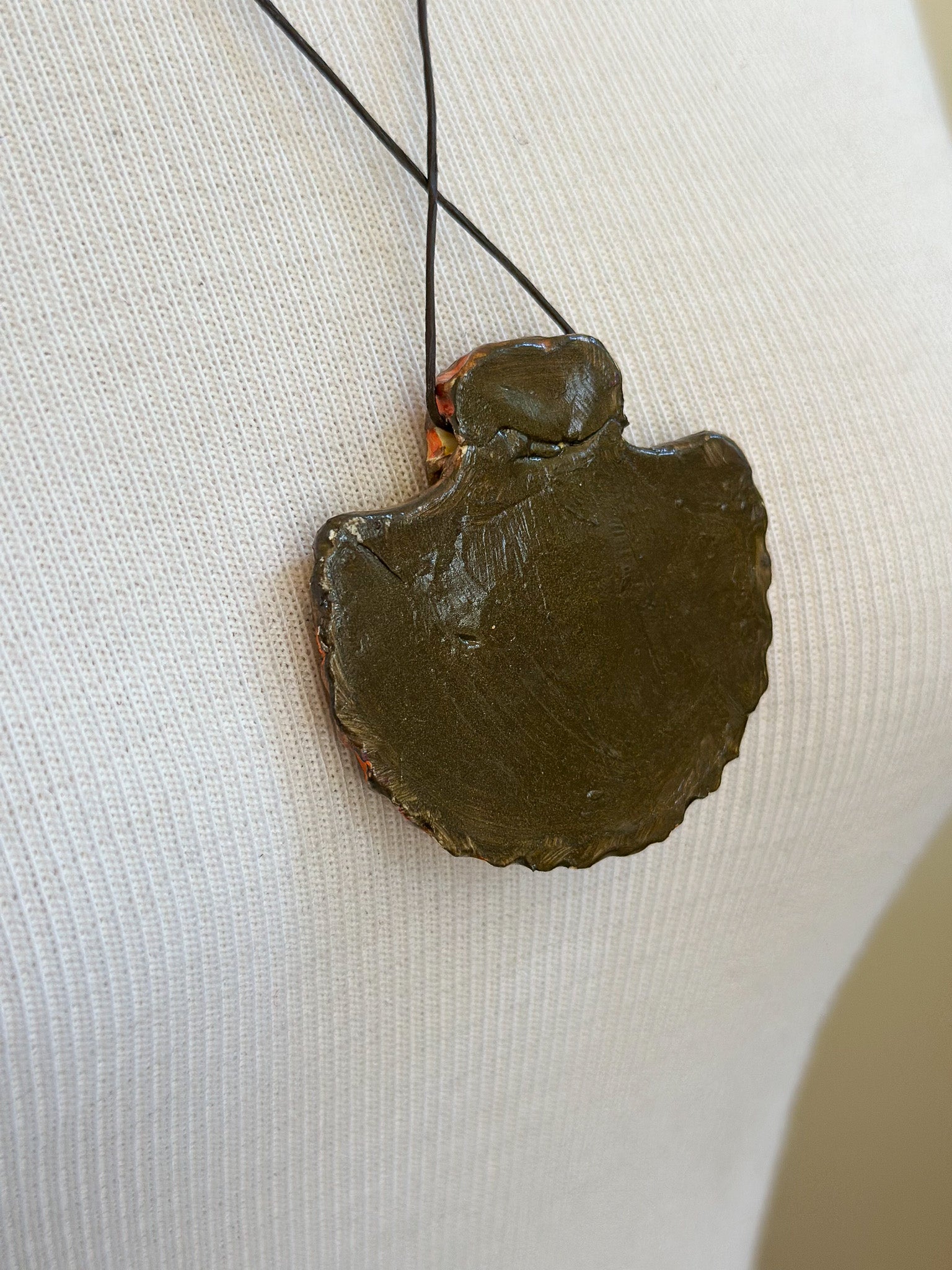 Handmade Clay Pendant Necklace