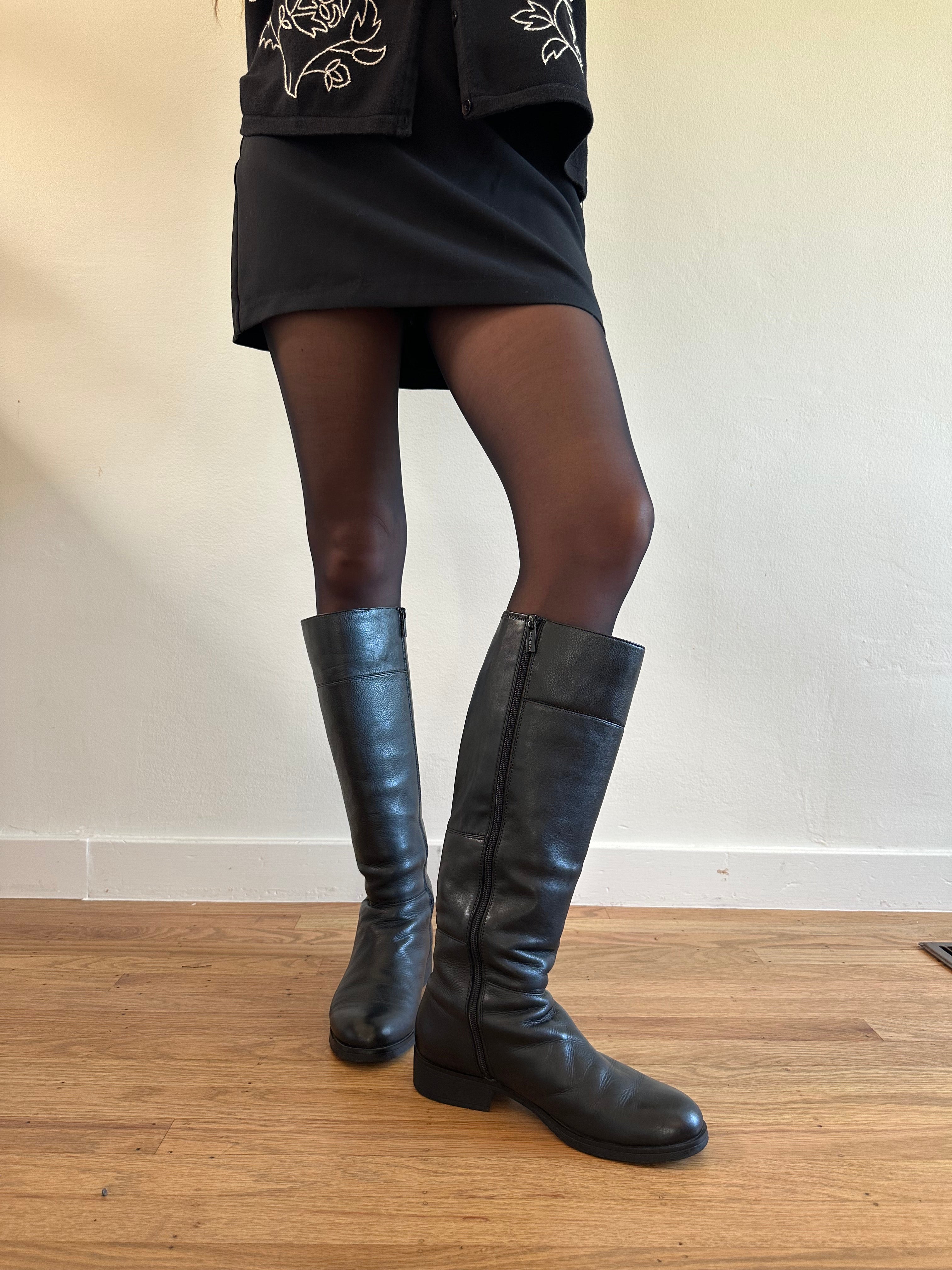 Knee High Leather Boots
