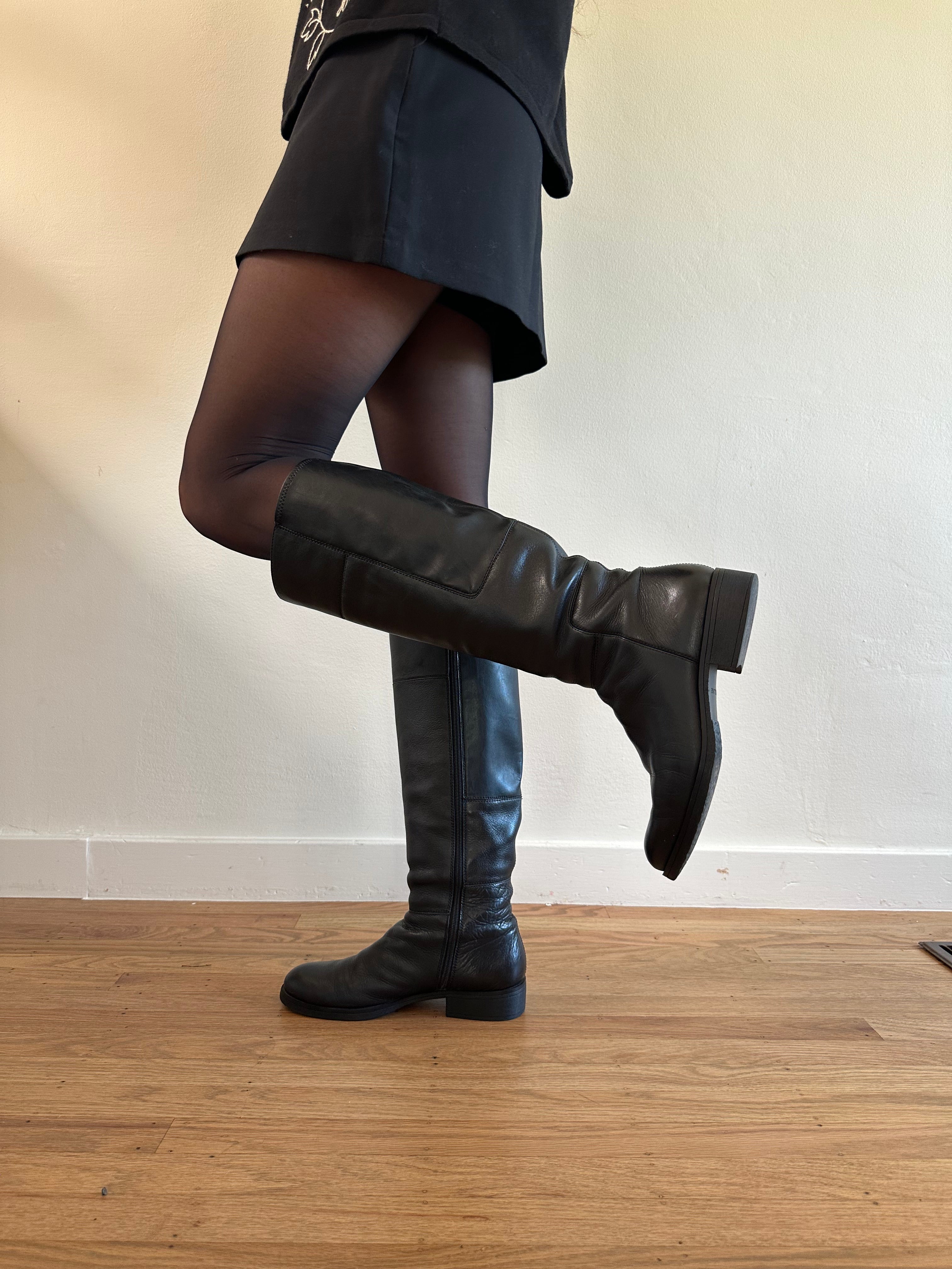 Knee High Leather Boots
