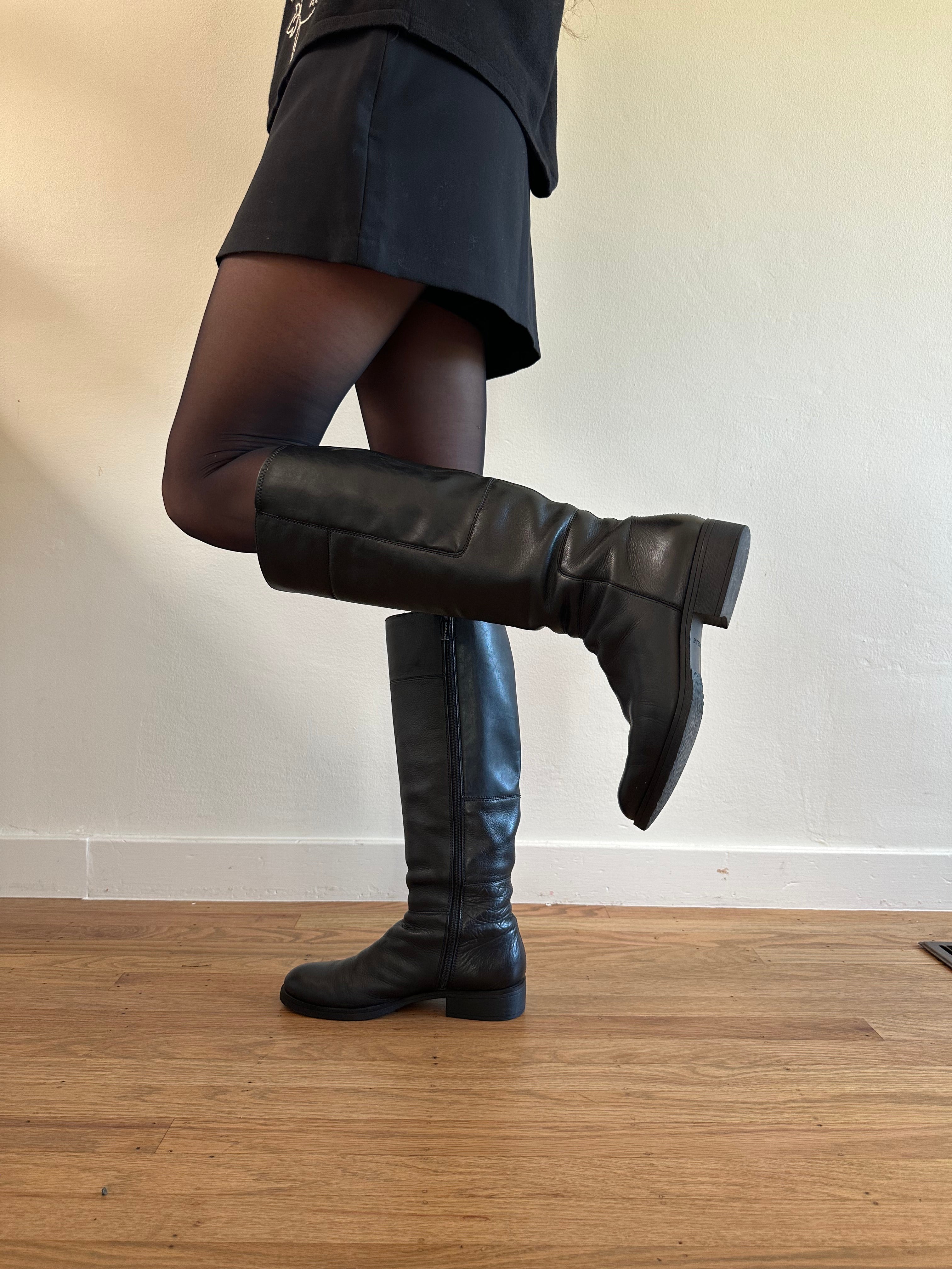 Knee High Leather Boots