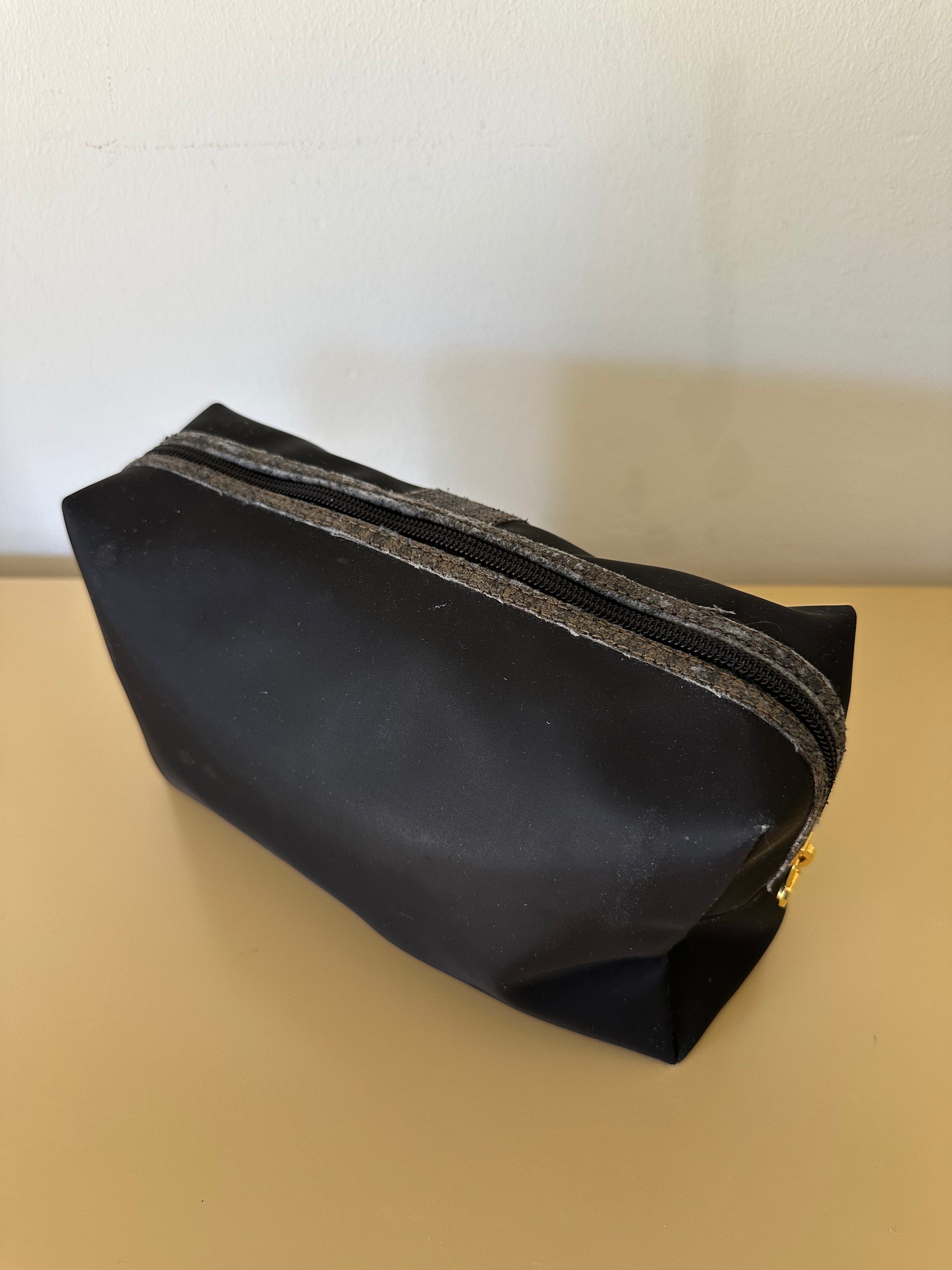 Rare Vintage Fendi Pequin Cosmetic Bag