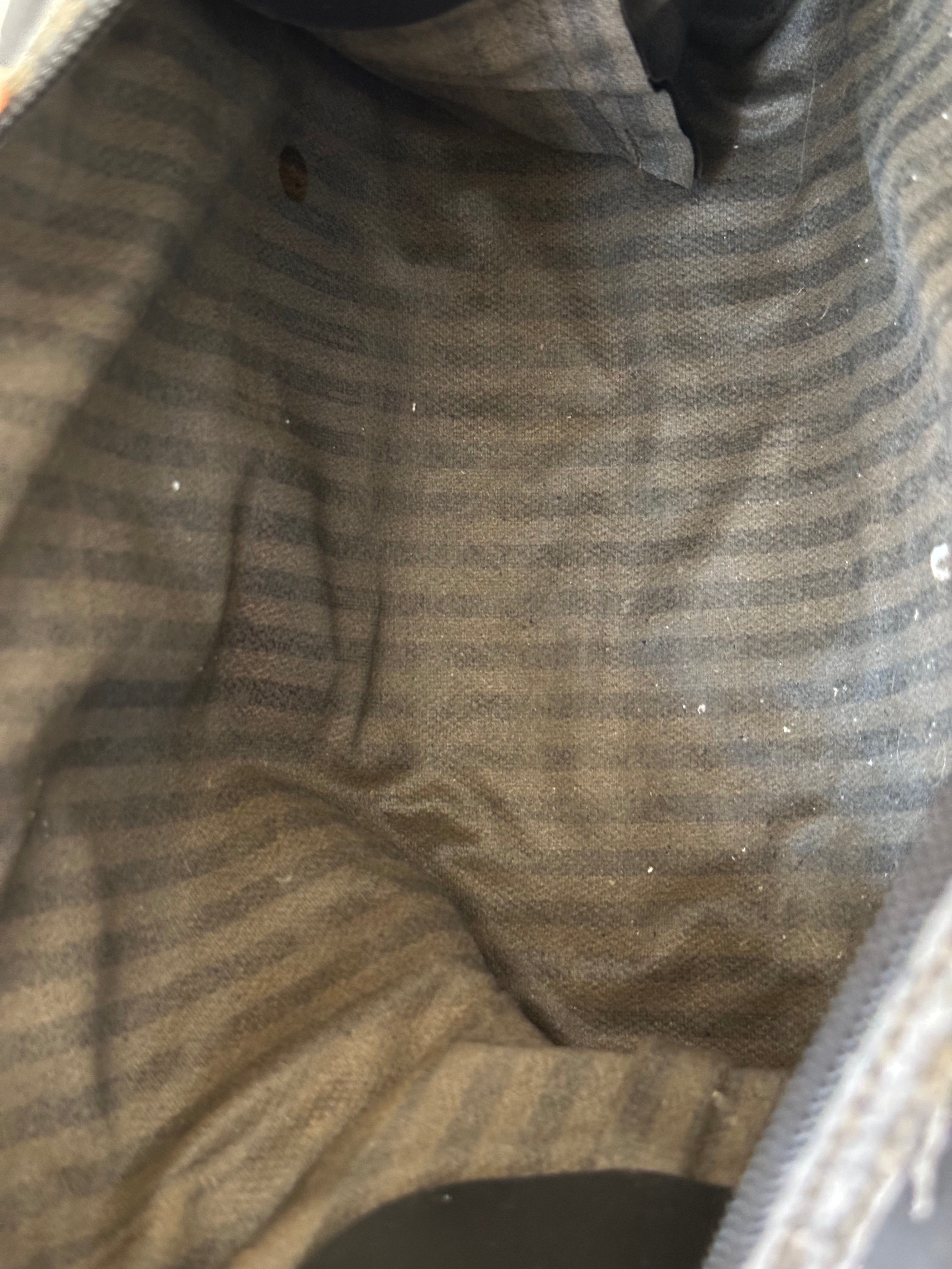 Rare Vintage Fendi Pequin Cosmetic Bag