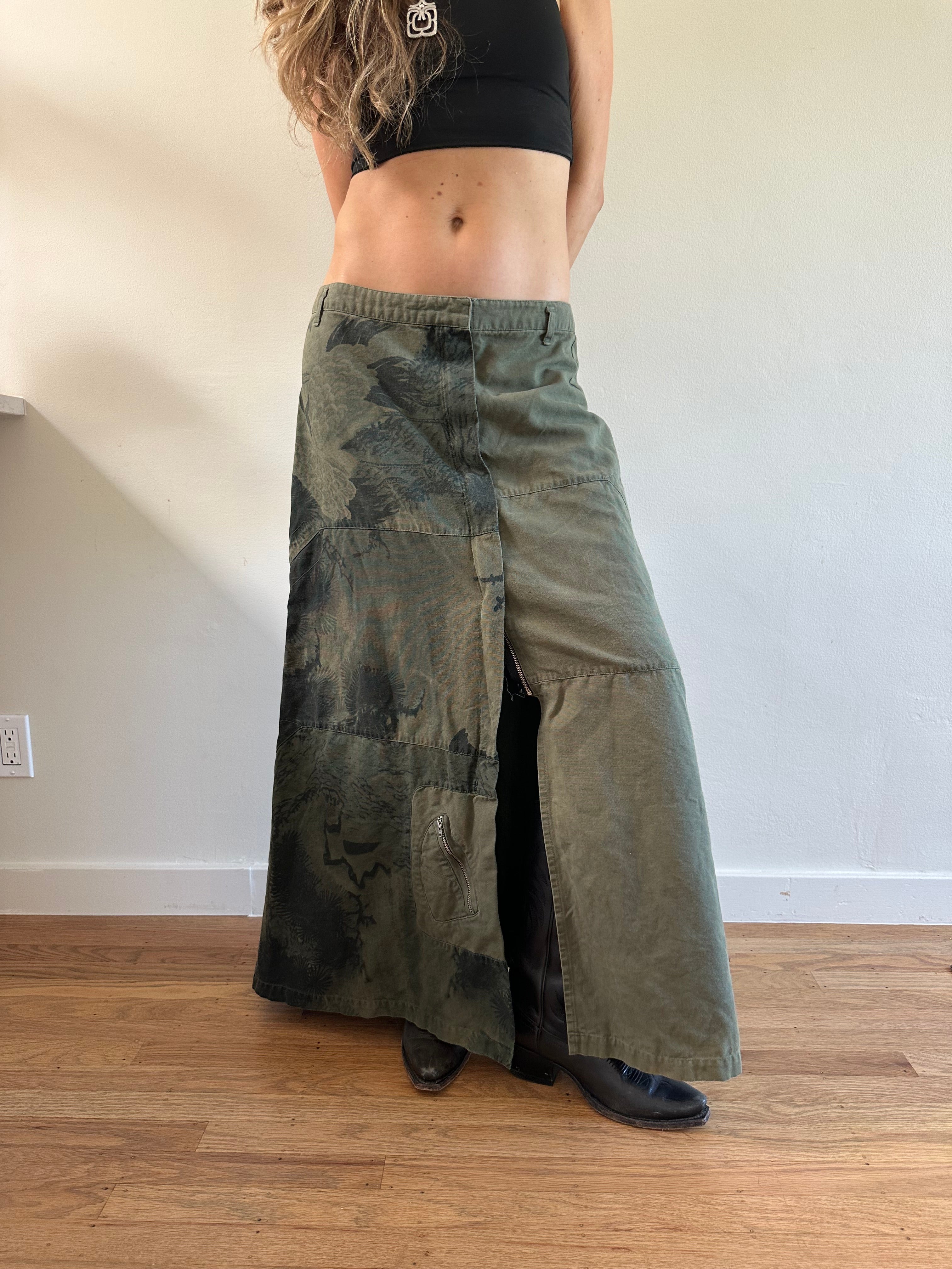 Embroidered Maxi Skirt