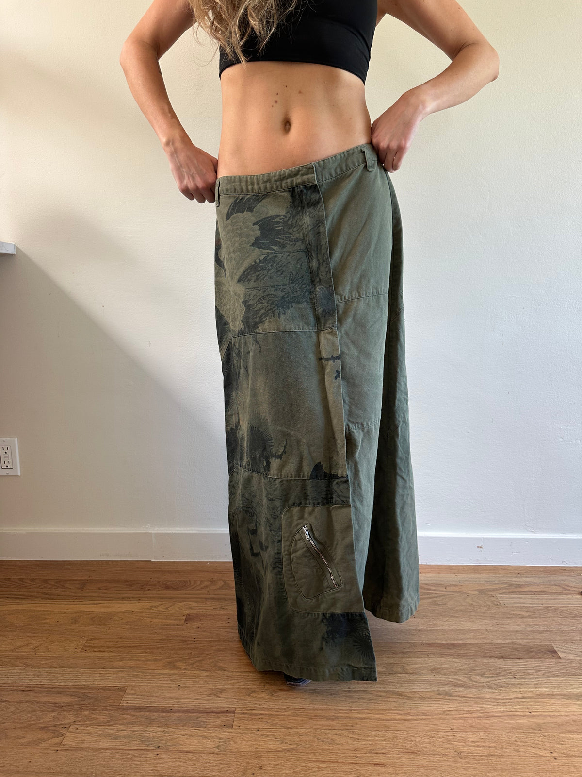 Embroidered Maxi Skirt