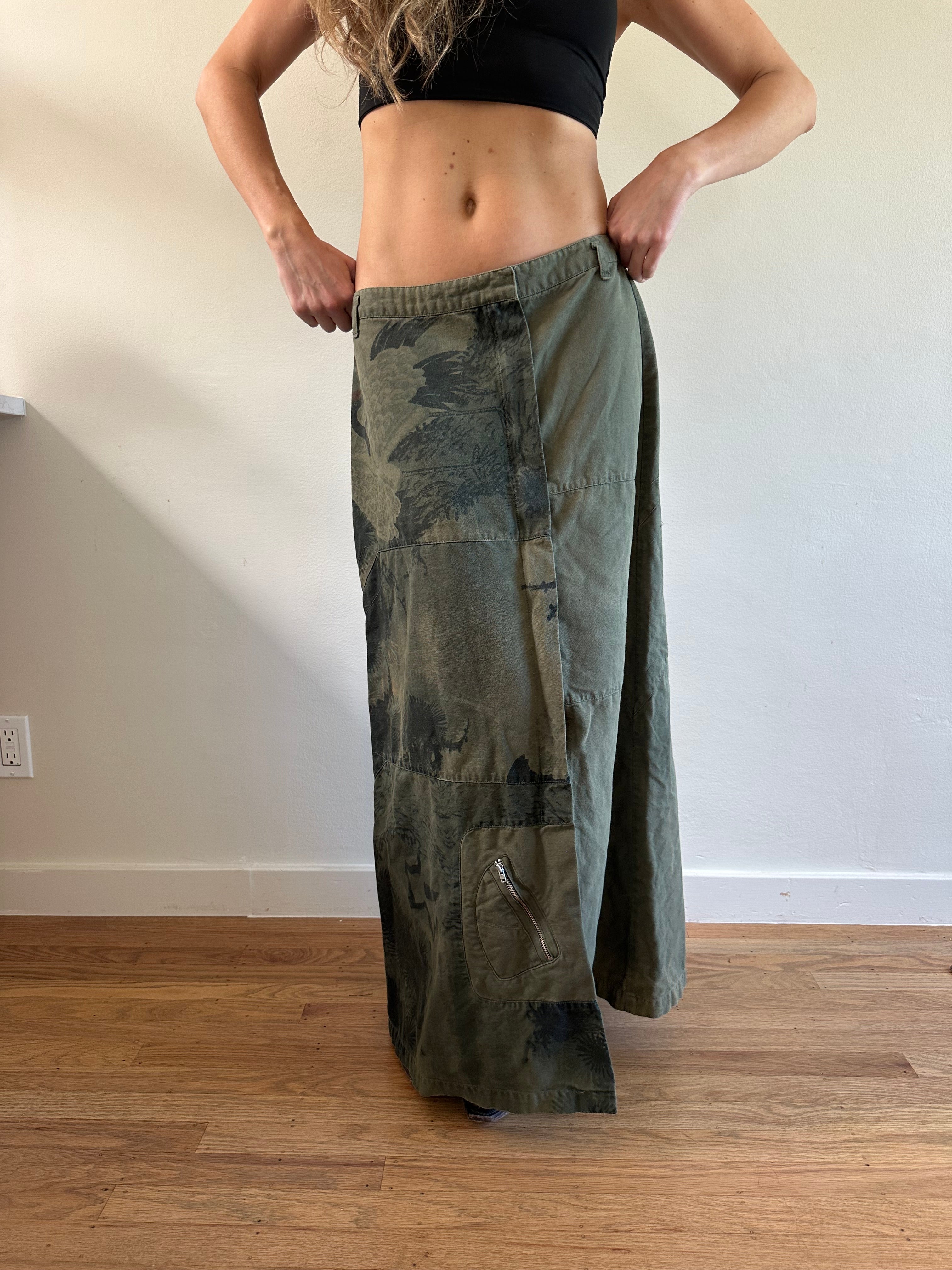 Embroidered Maxi Skirt