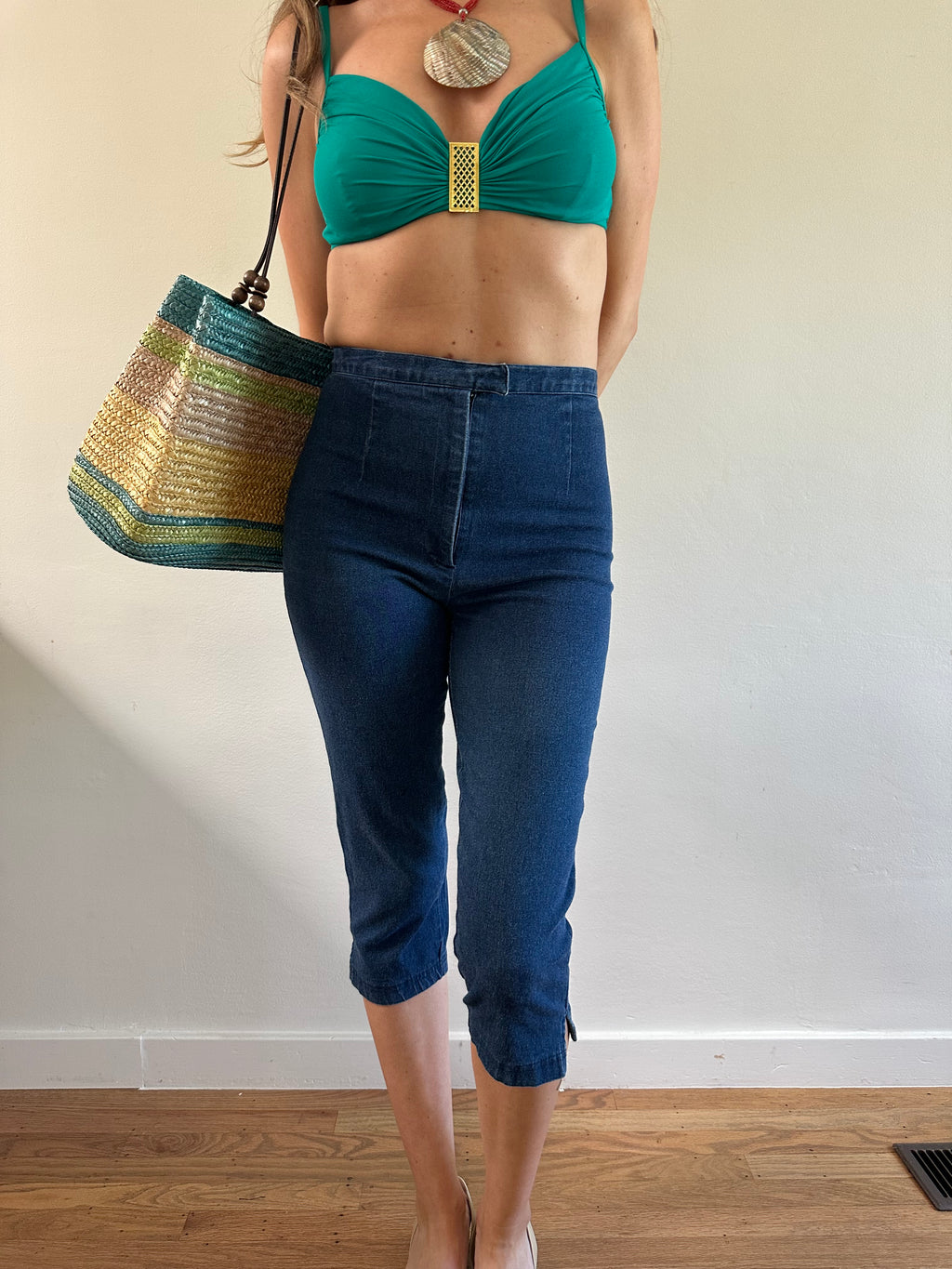 High Rise Capri Pants