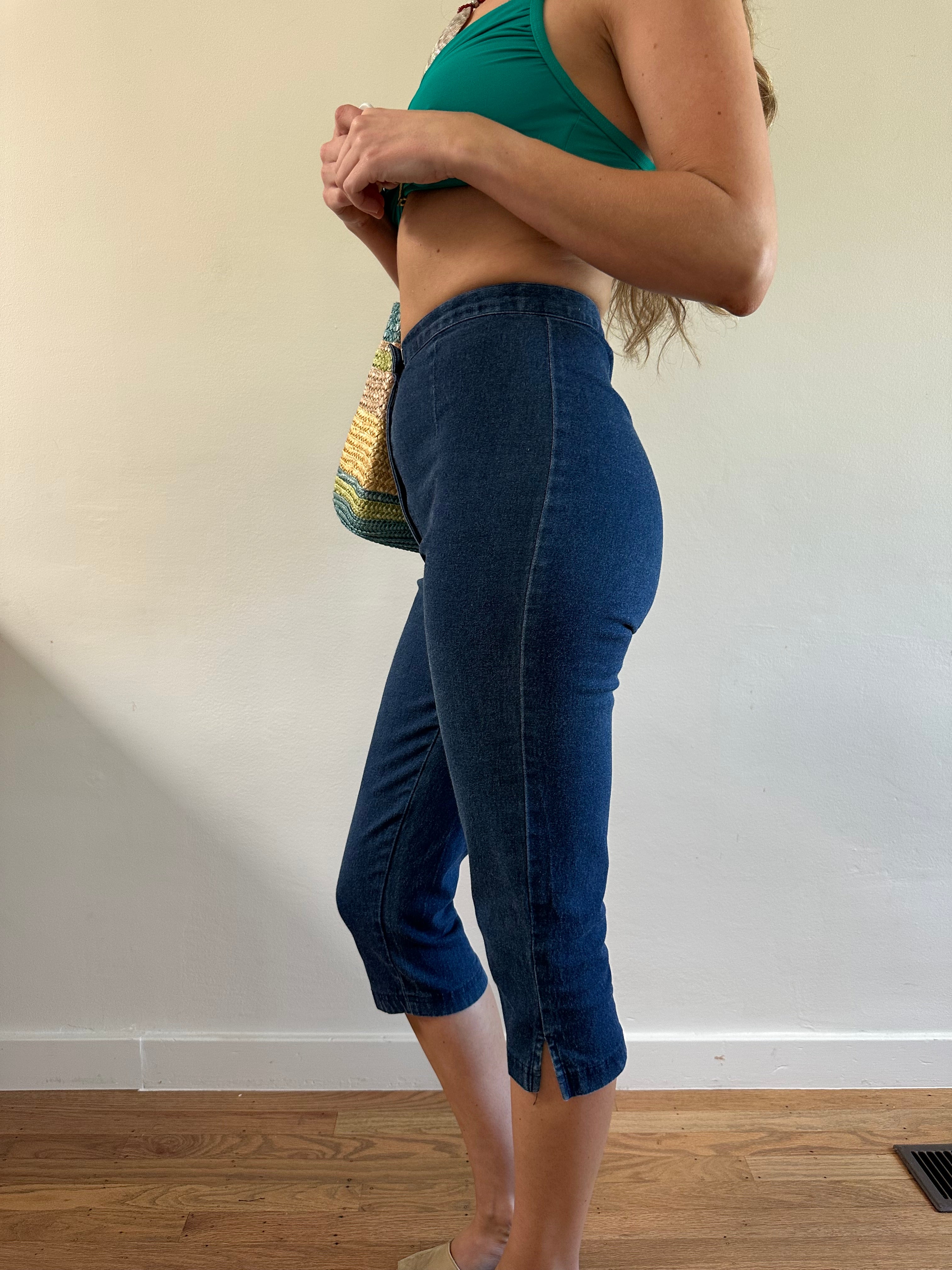 High Rise Capri Pants