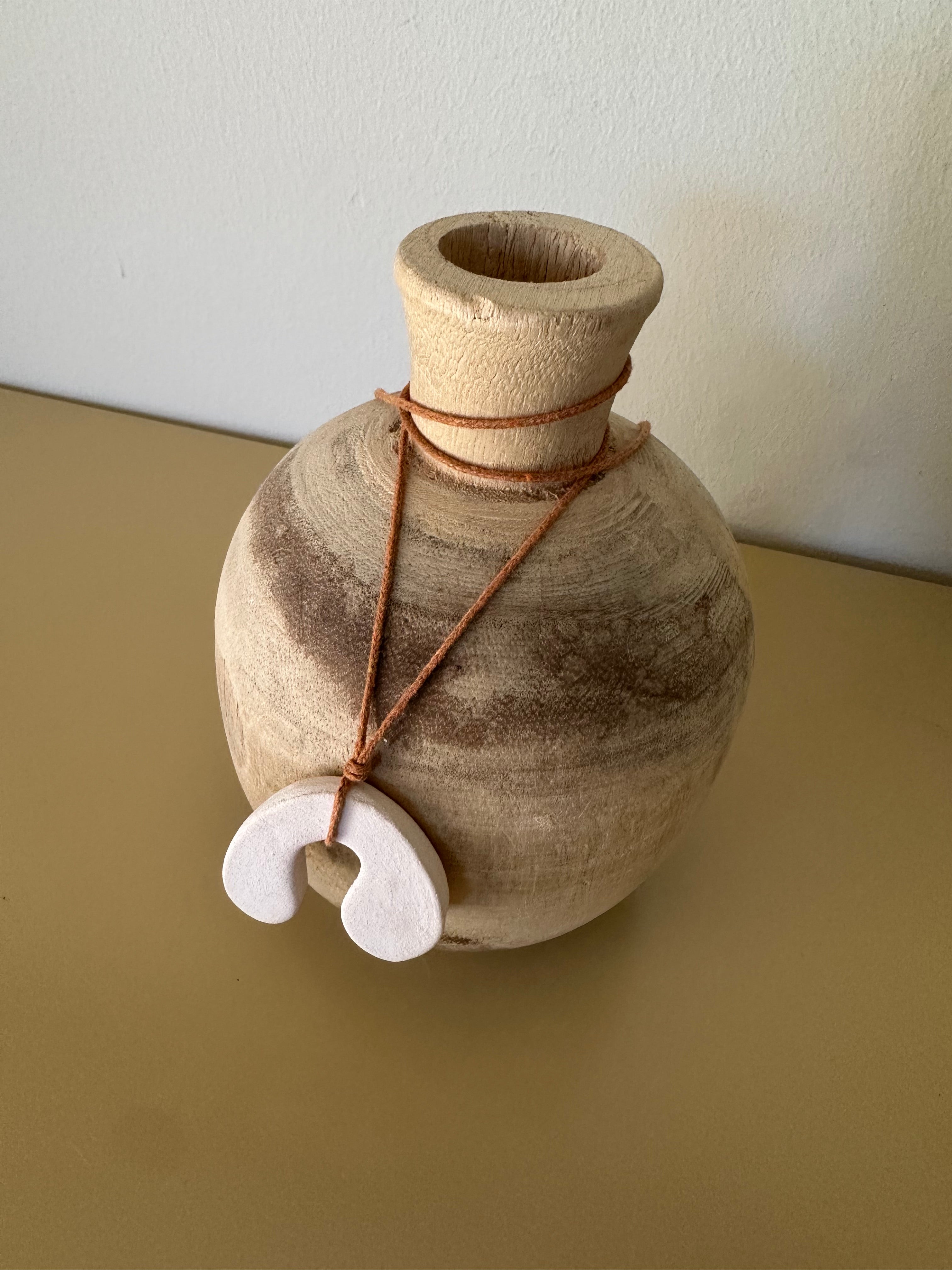 Handmade Raw Ceramic Necklace