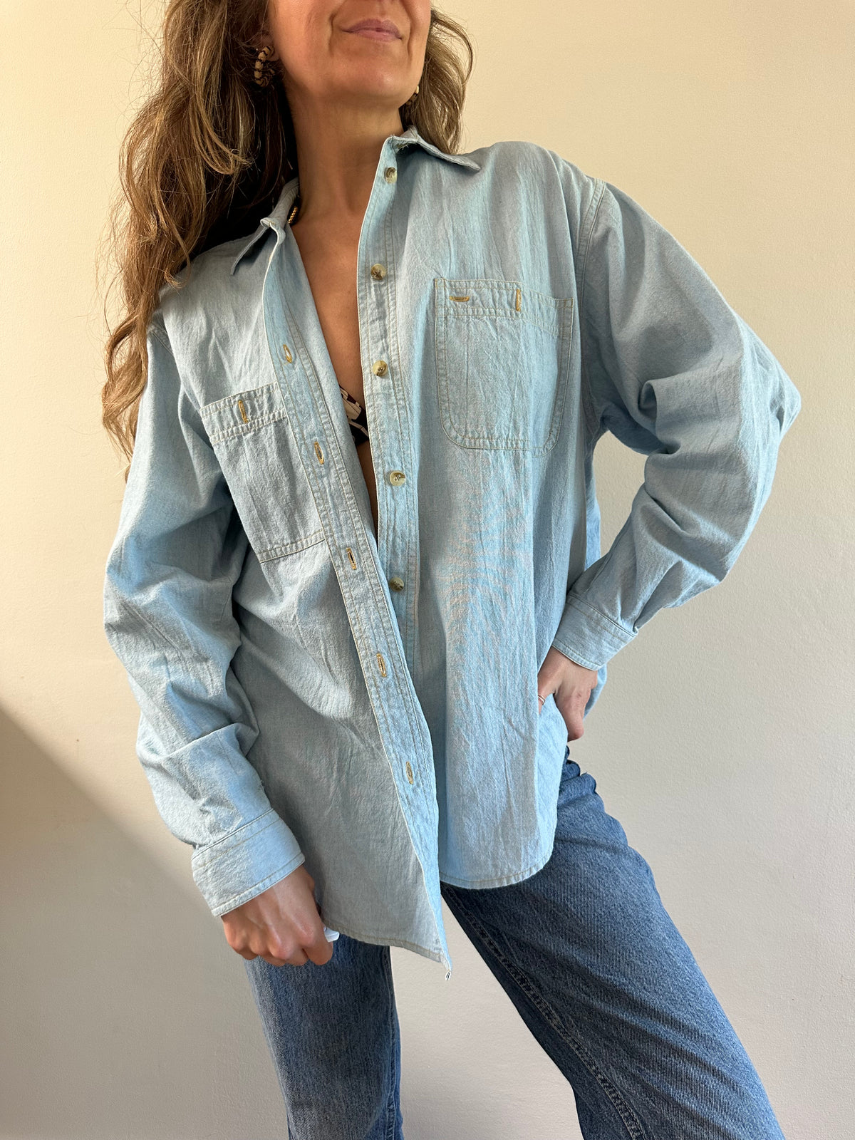 Light Wash Denim Shirt