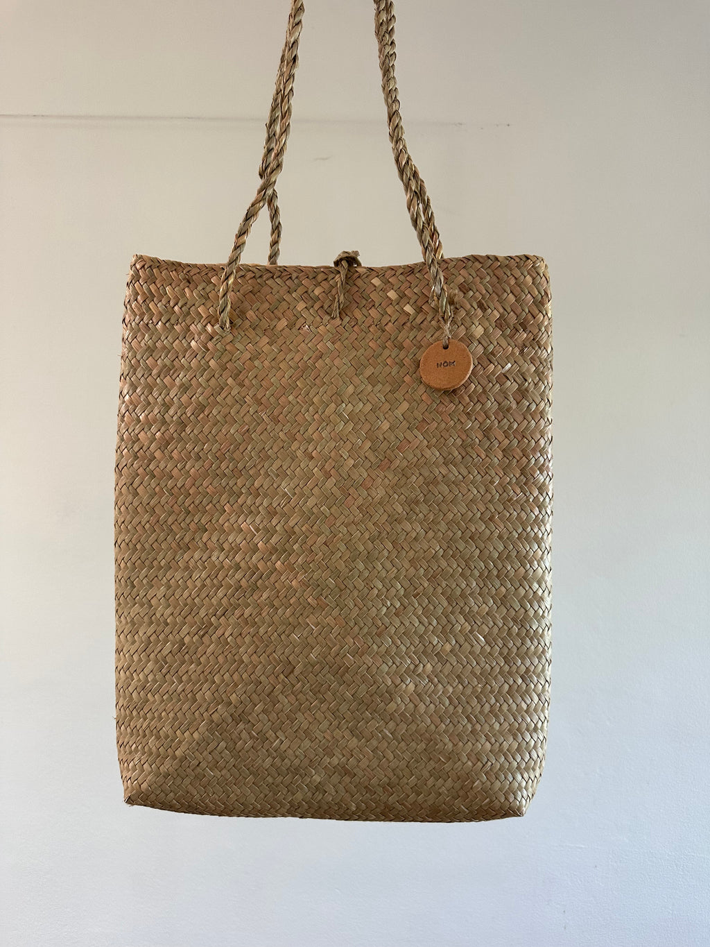 NOM Woven Seagrass Straw Tote