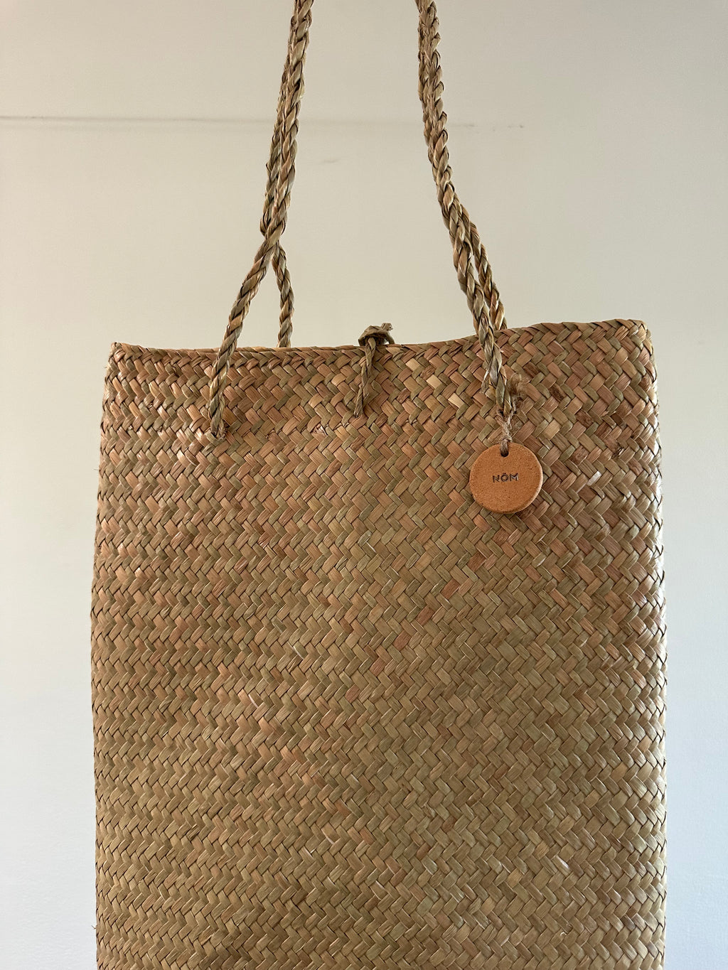 NOM Woven Seagrass Straw Tote