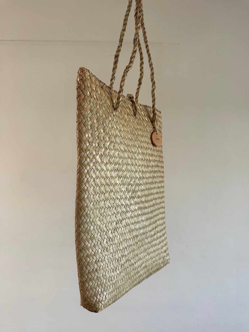 NOM Woven Seagrass Straw Tote