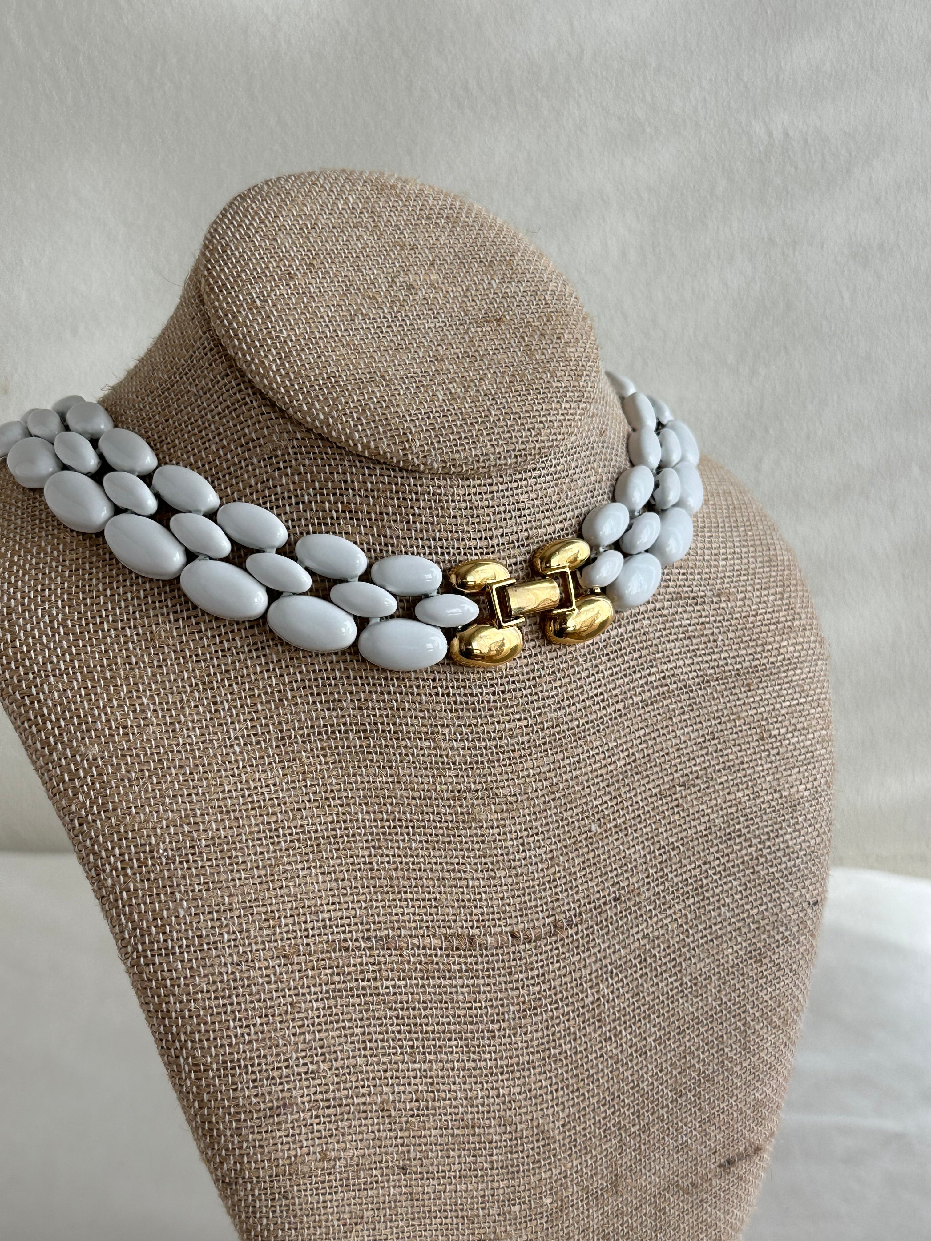 Napier Enameled Metal Necklace