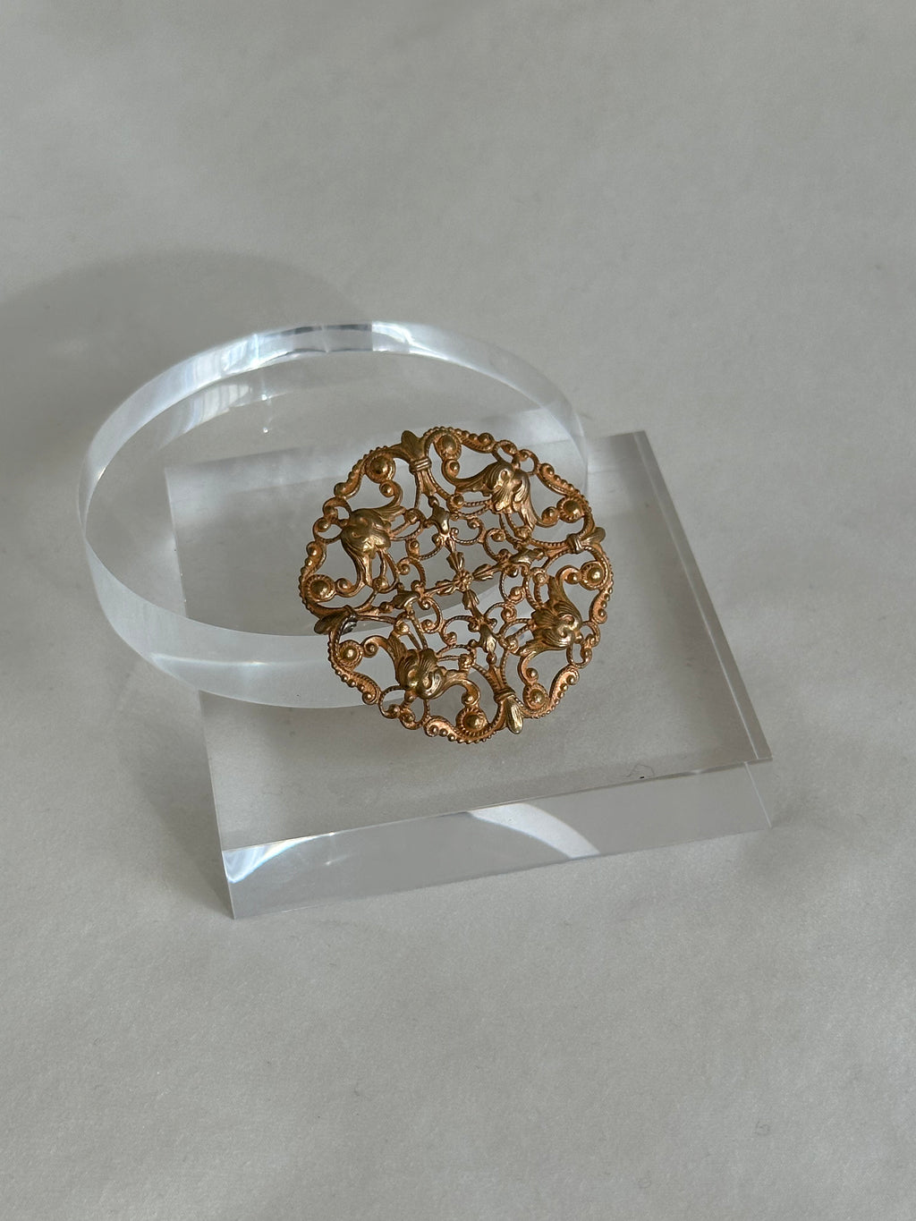 Filigree Openwork Brooch