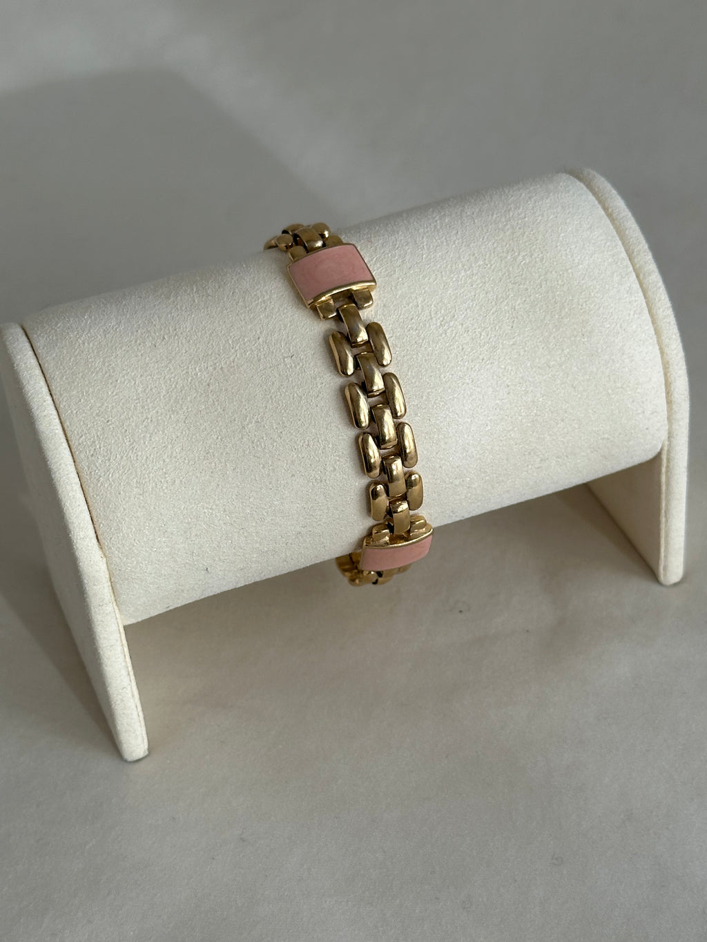 Trifari Enamel Link Bracelet