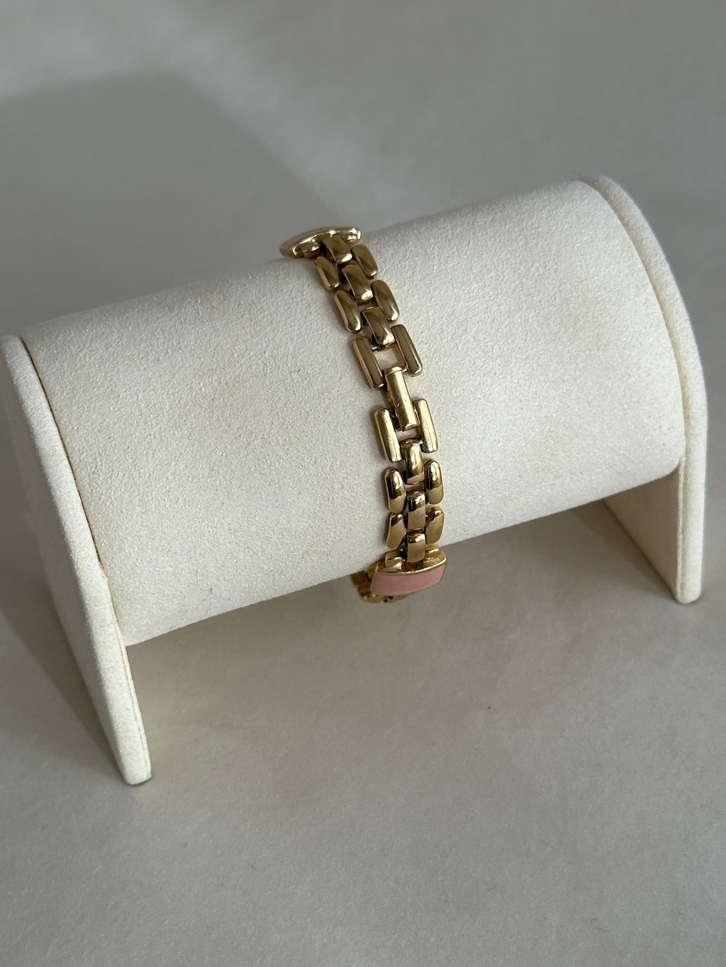 Trifari Enamel Link Bracelet