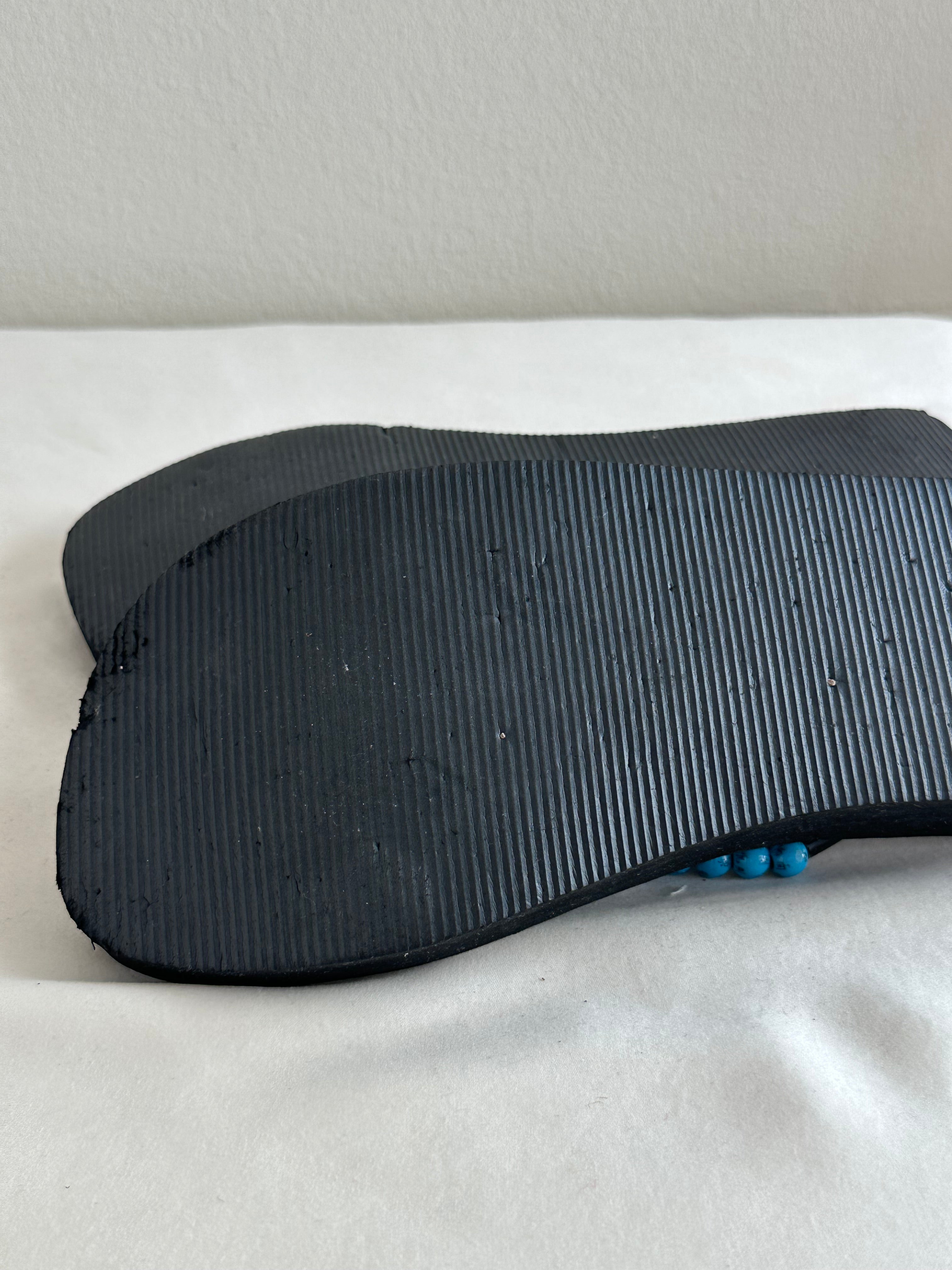 Y2K Espirit Beaded Platform Flip Flops