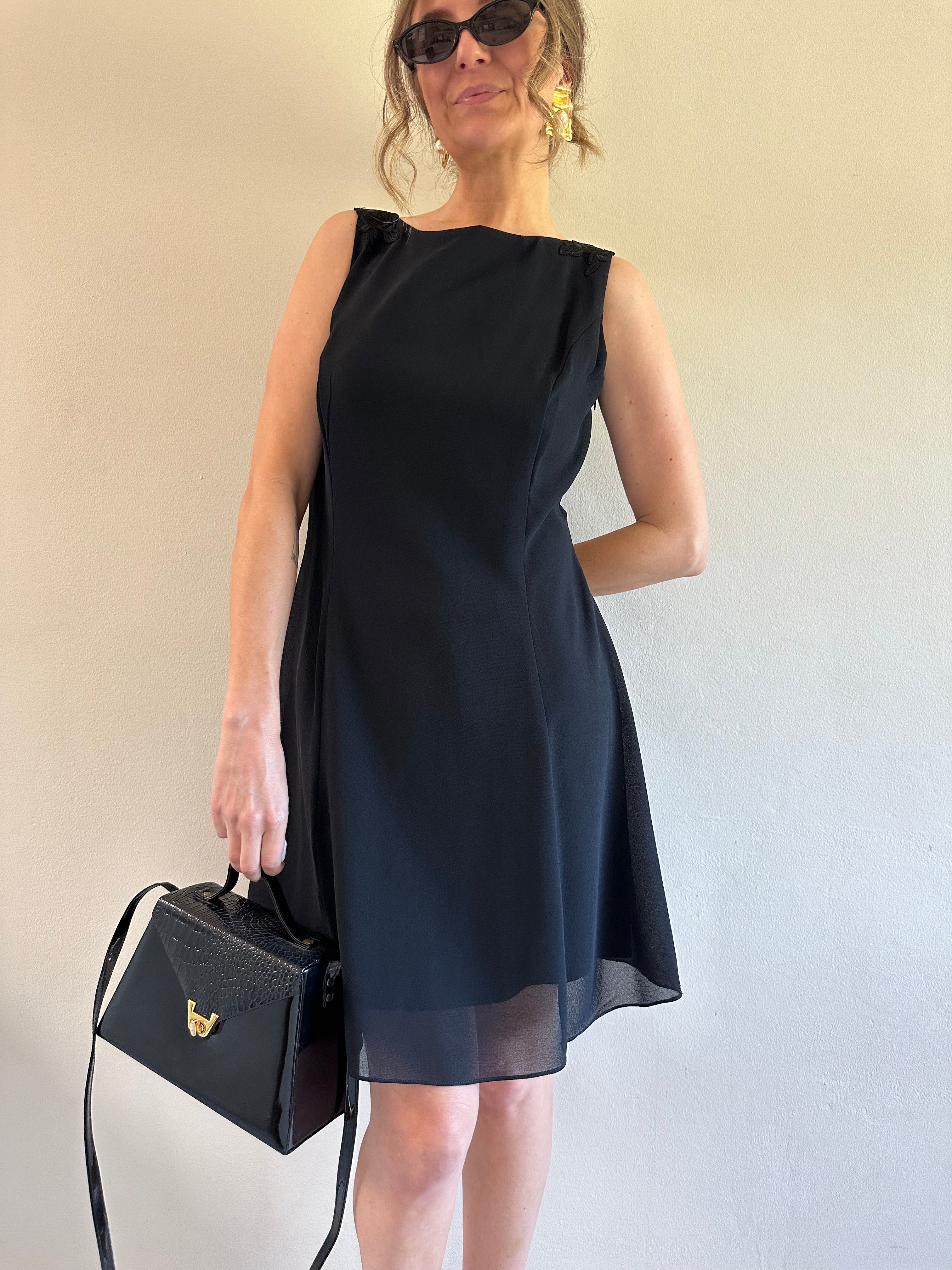 Scott McClintok Boat Neck A-Line Dress