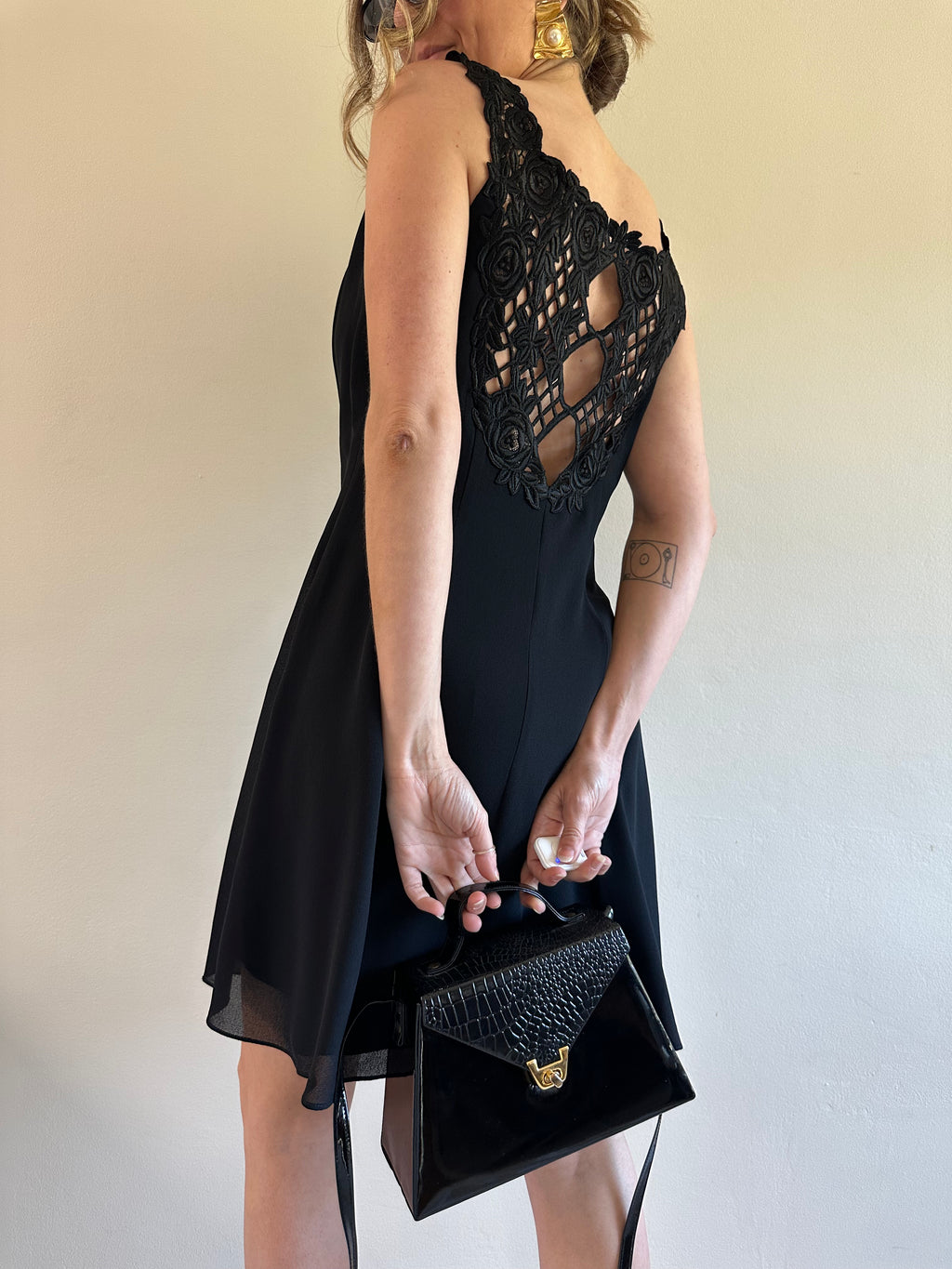 Scott McClintok Boat Neck A-Line Dress