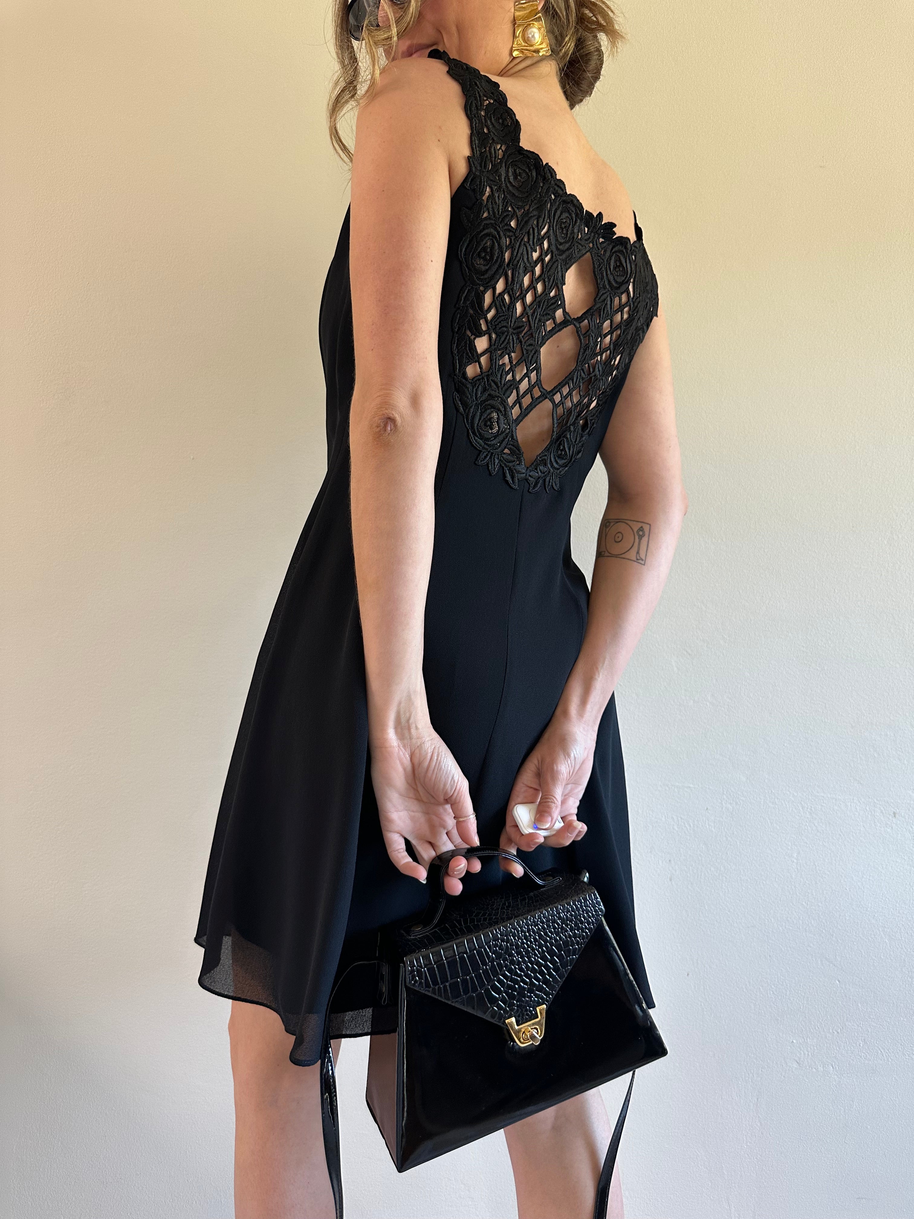 boatneck a line dress Juarez A-line Boat Neck Mesh Silk Floor Length Dress
