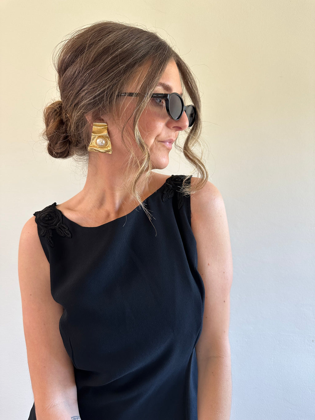 Scott McClintok Boat Neck A-Line Dress