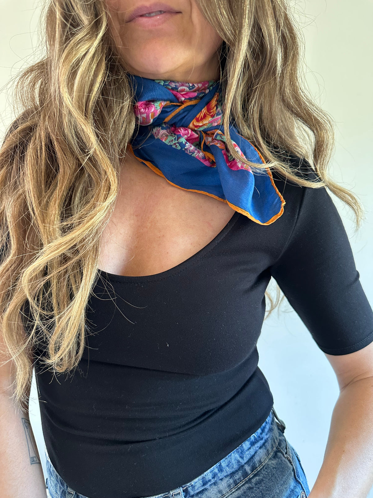 Paisley Floral Silk Scarf