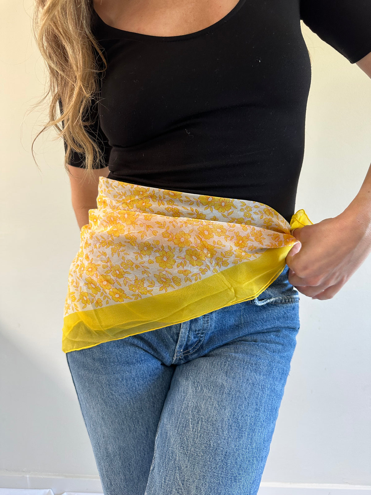 Vintage Floral Scarf