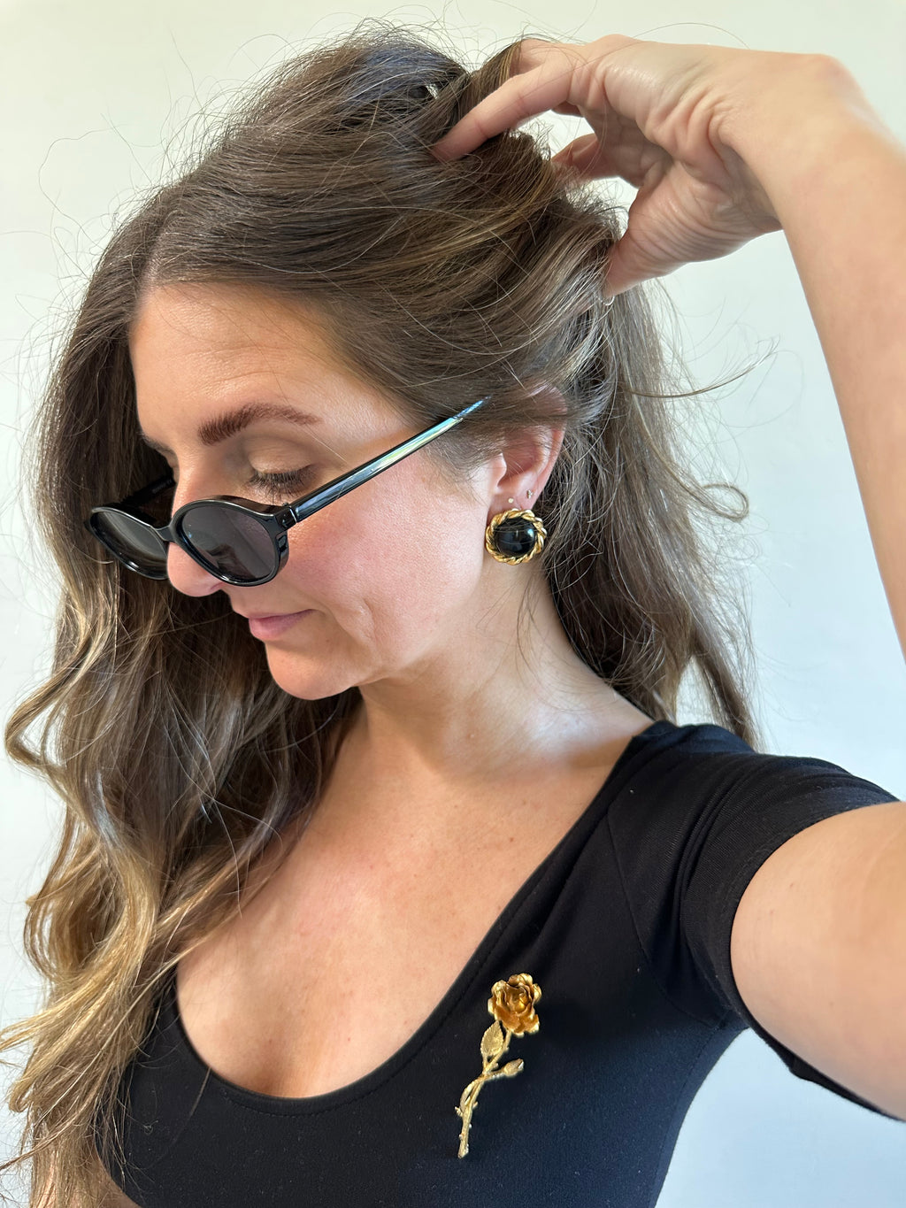 Paolo for Paolo Gucci Cabochon Clip-On Earrings