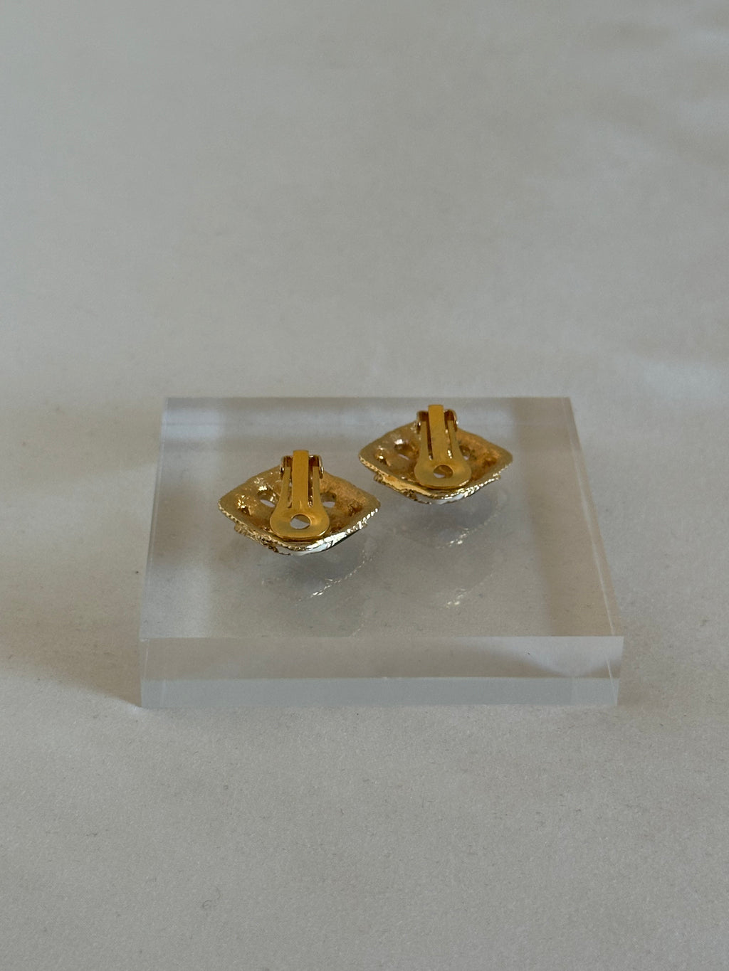 Knot Enamel Clip On Earrings