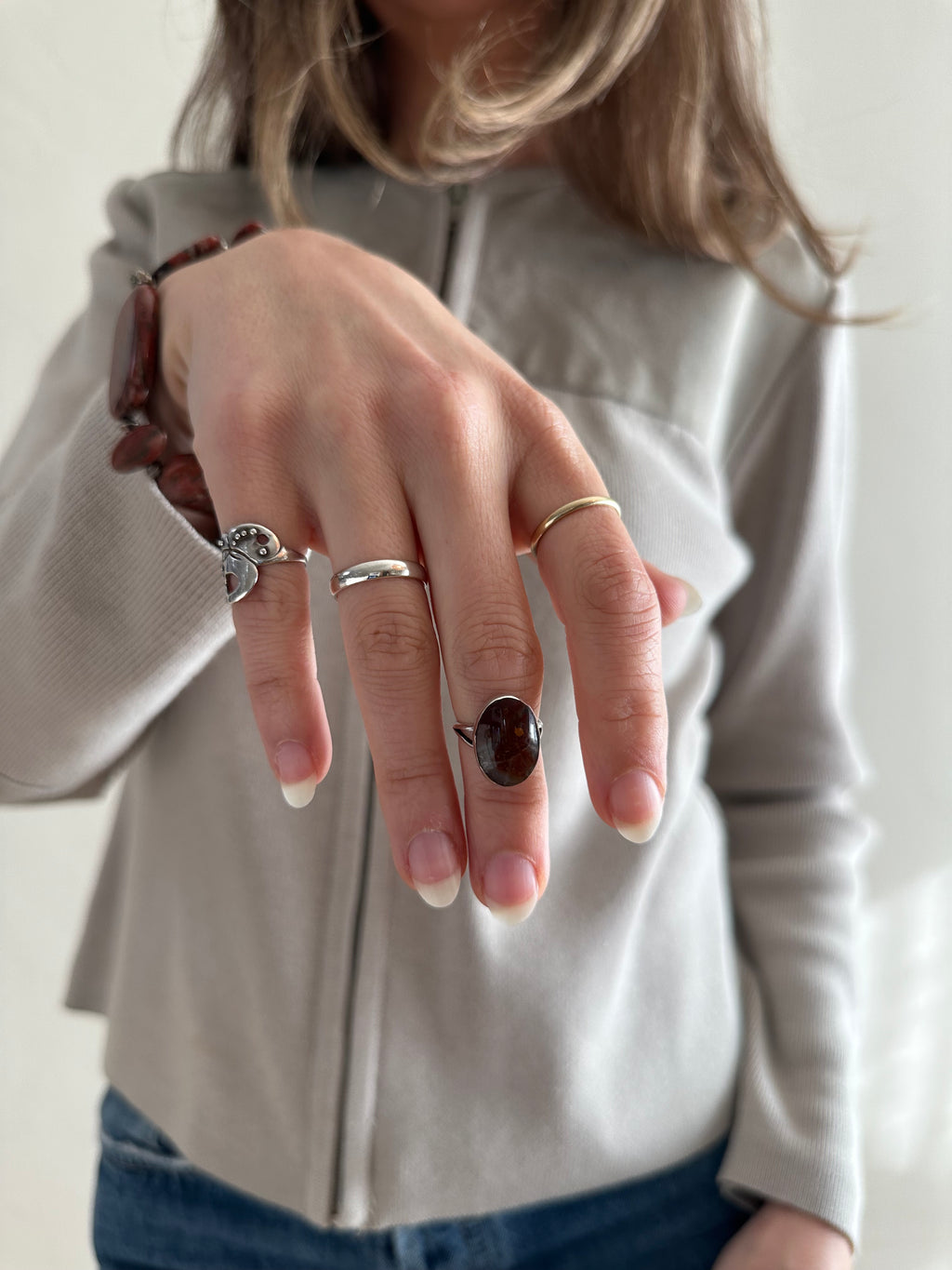Sculptural Silver Ring