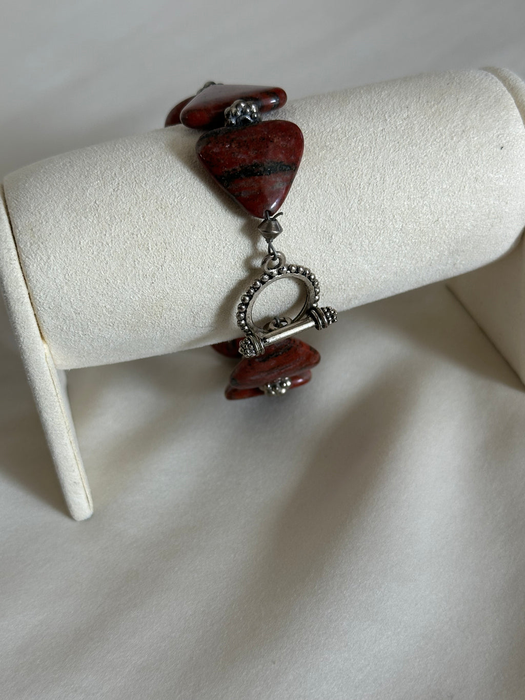 Red Jasper Toggle Bracelet