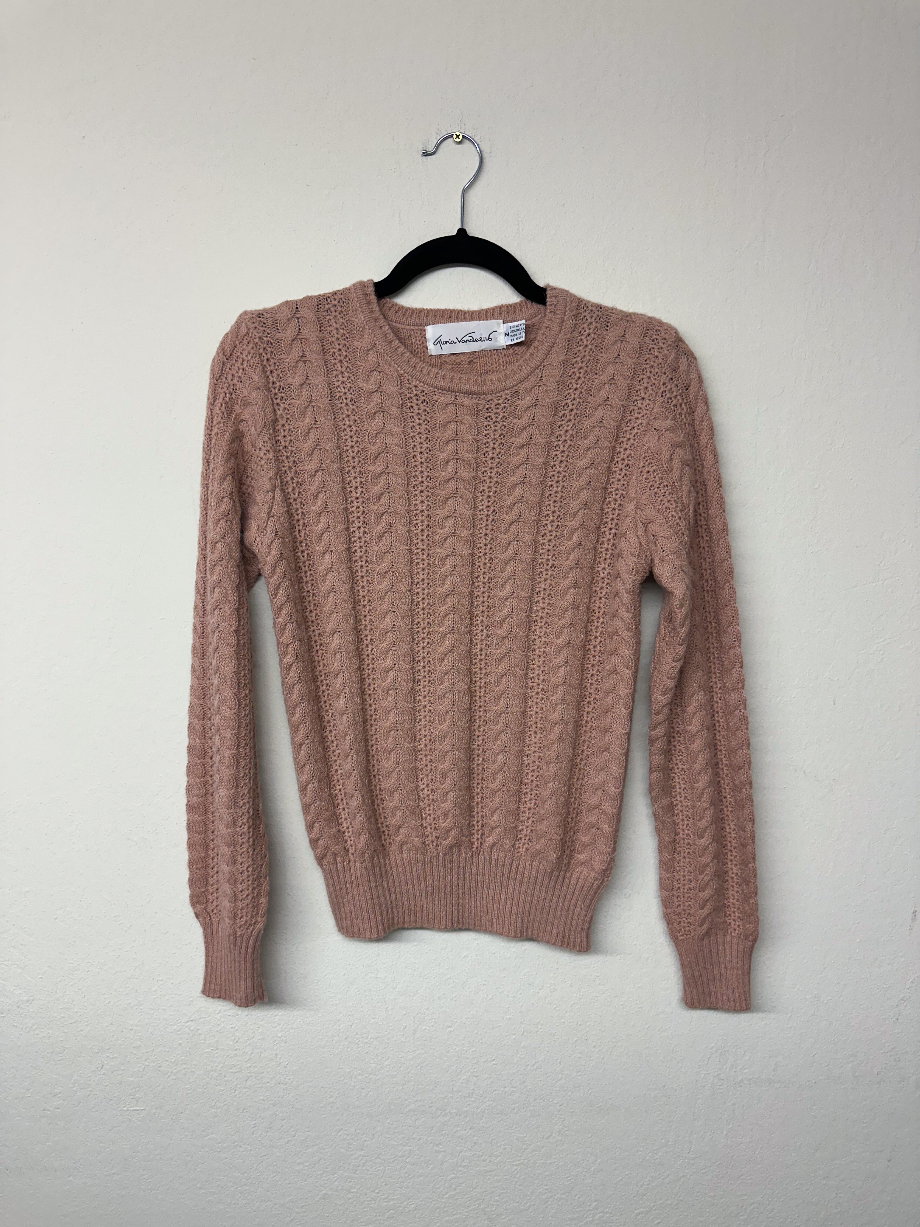 Gloria Vanderbilt Blush Pink Sweater