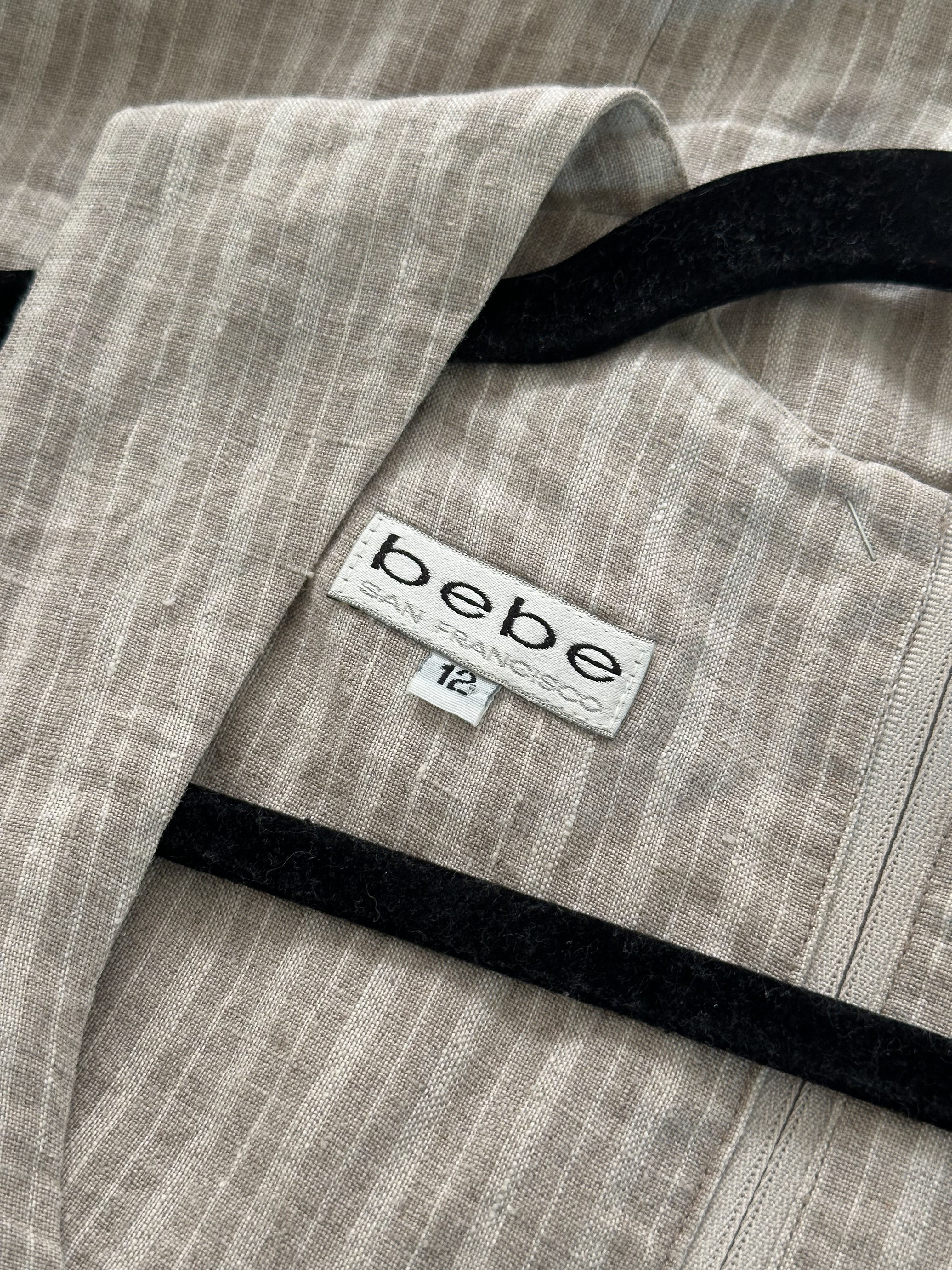 90s Bebe Linen Mini Dress