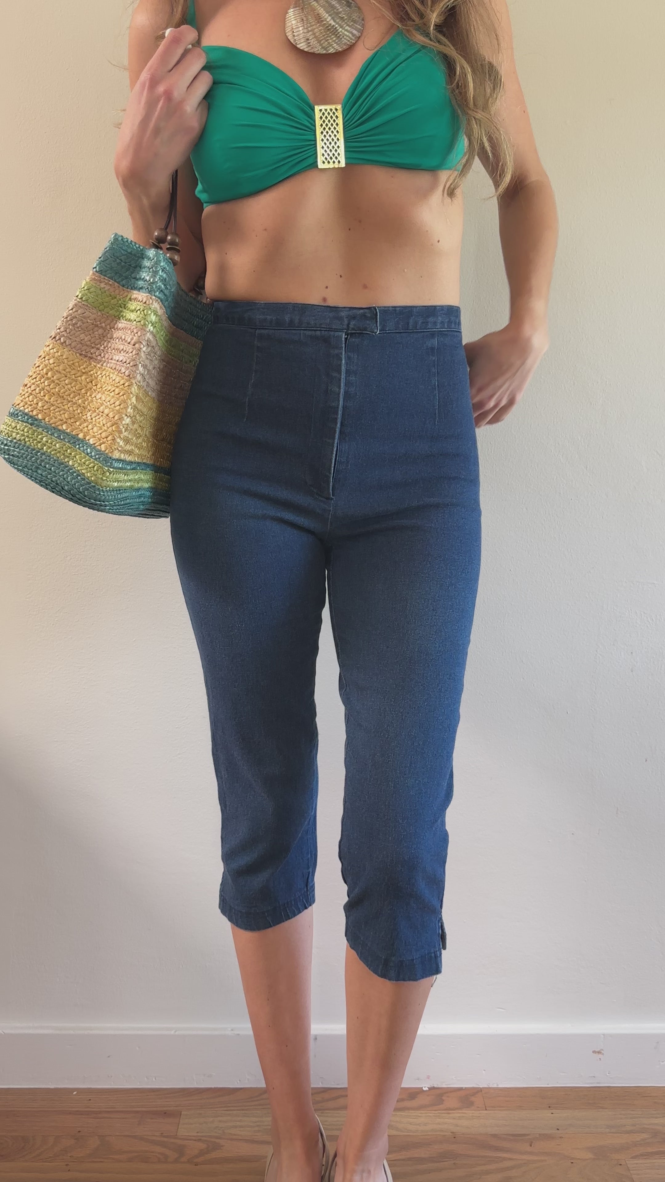 High Rise Capri Pants