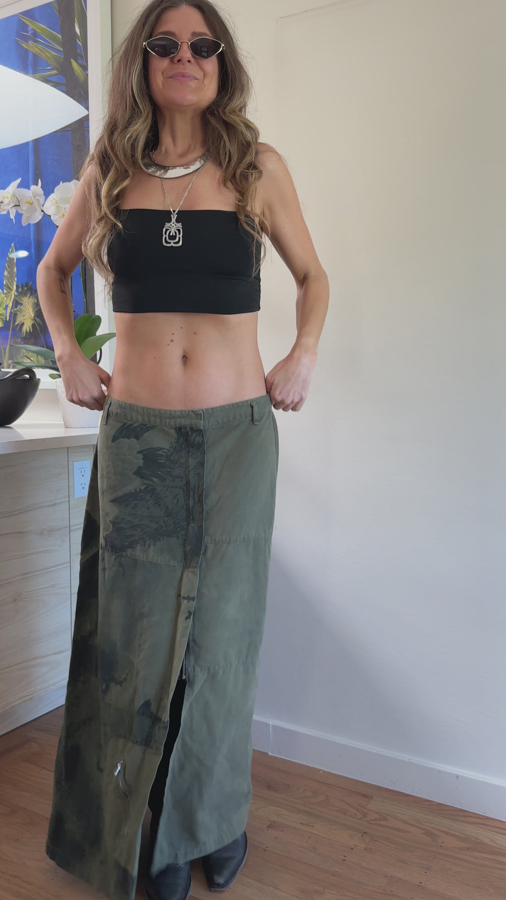 Embroidered Maxi Skirt