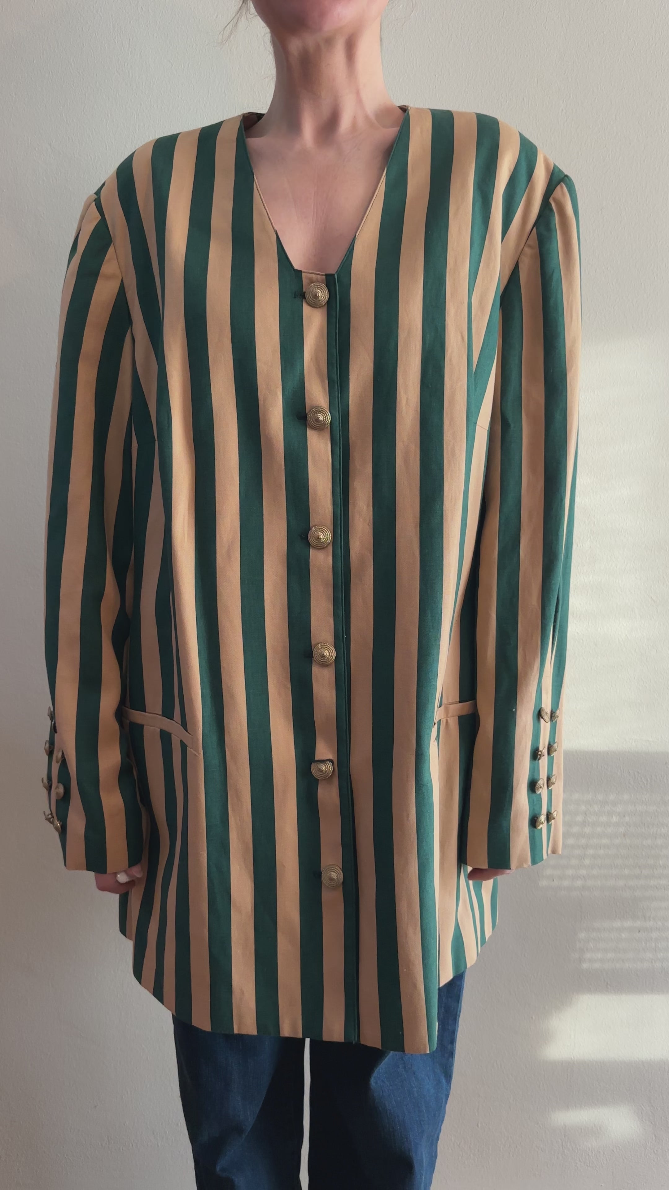 Striped Statement Jacket