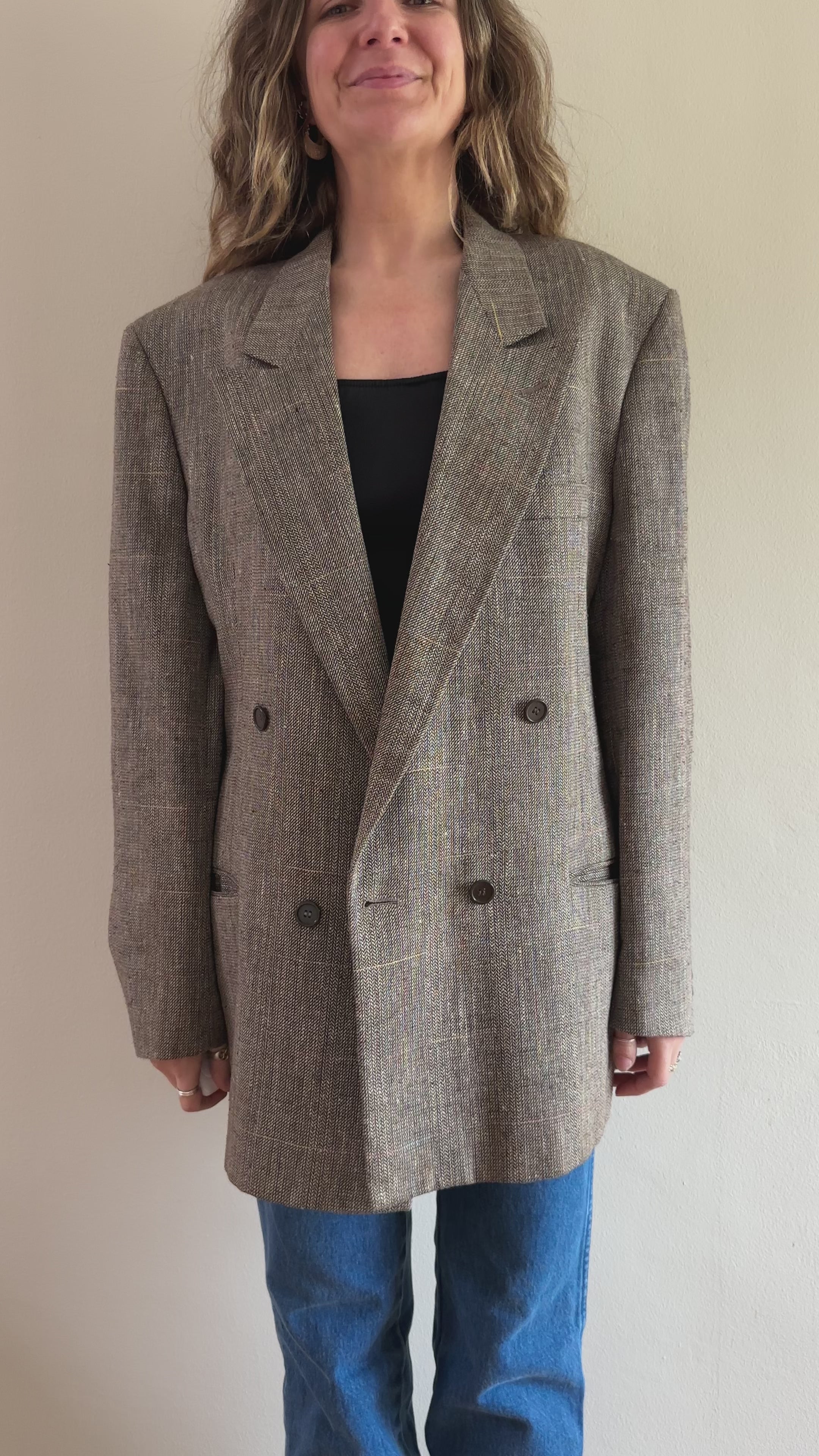 Machiarelli Double-Breasted Blazer