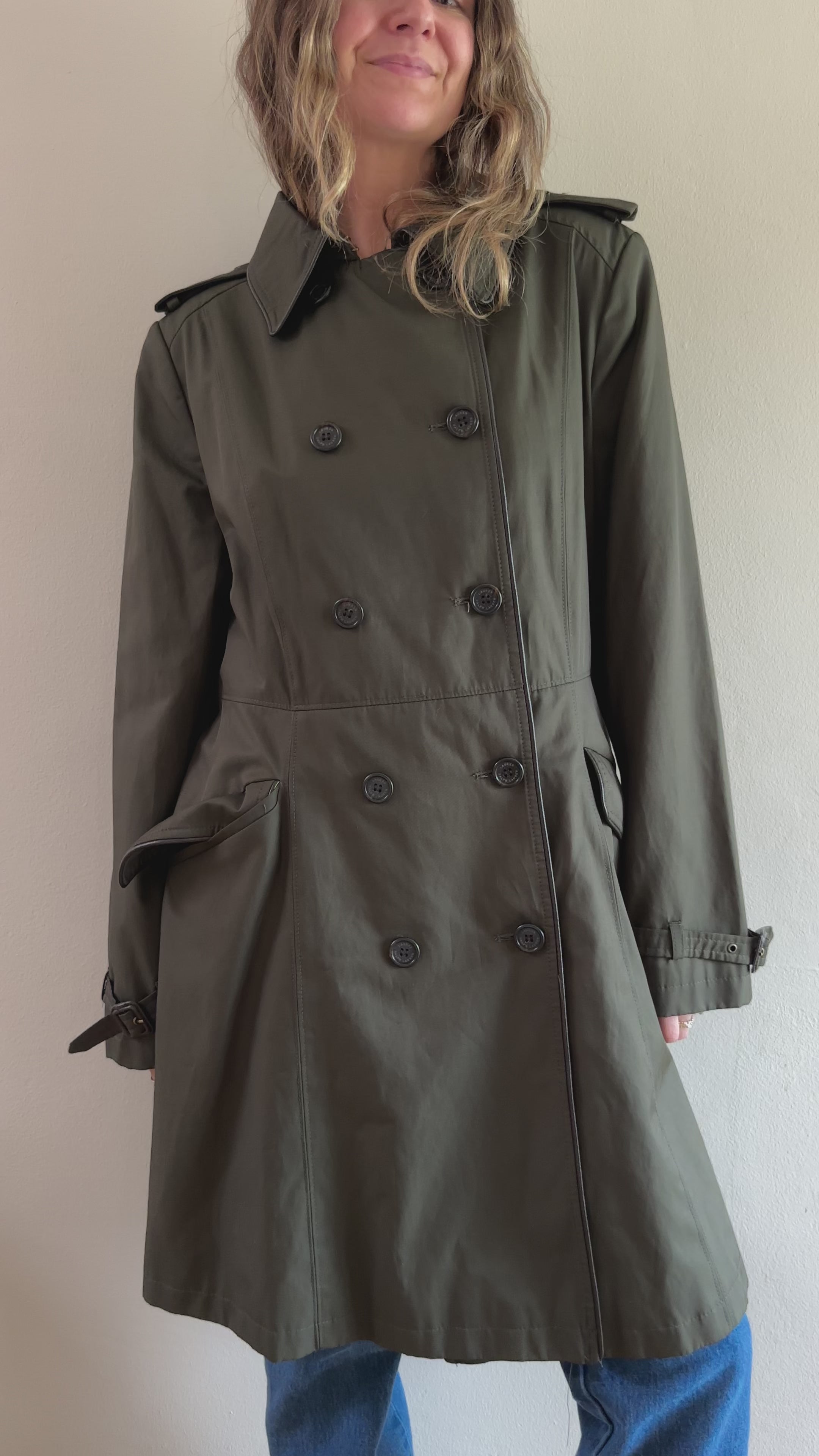 Lauren Ralph Lauren Olive Trench Coat