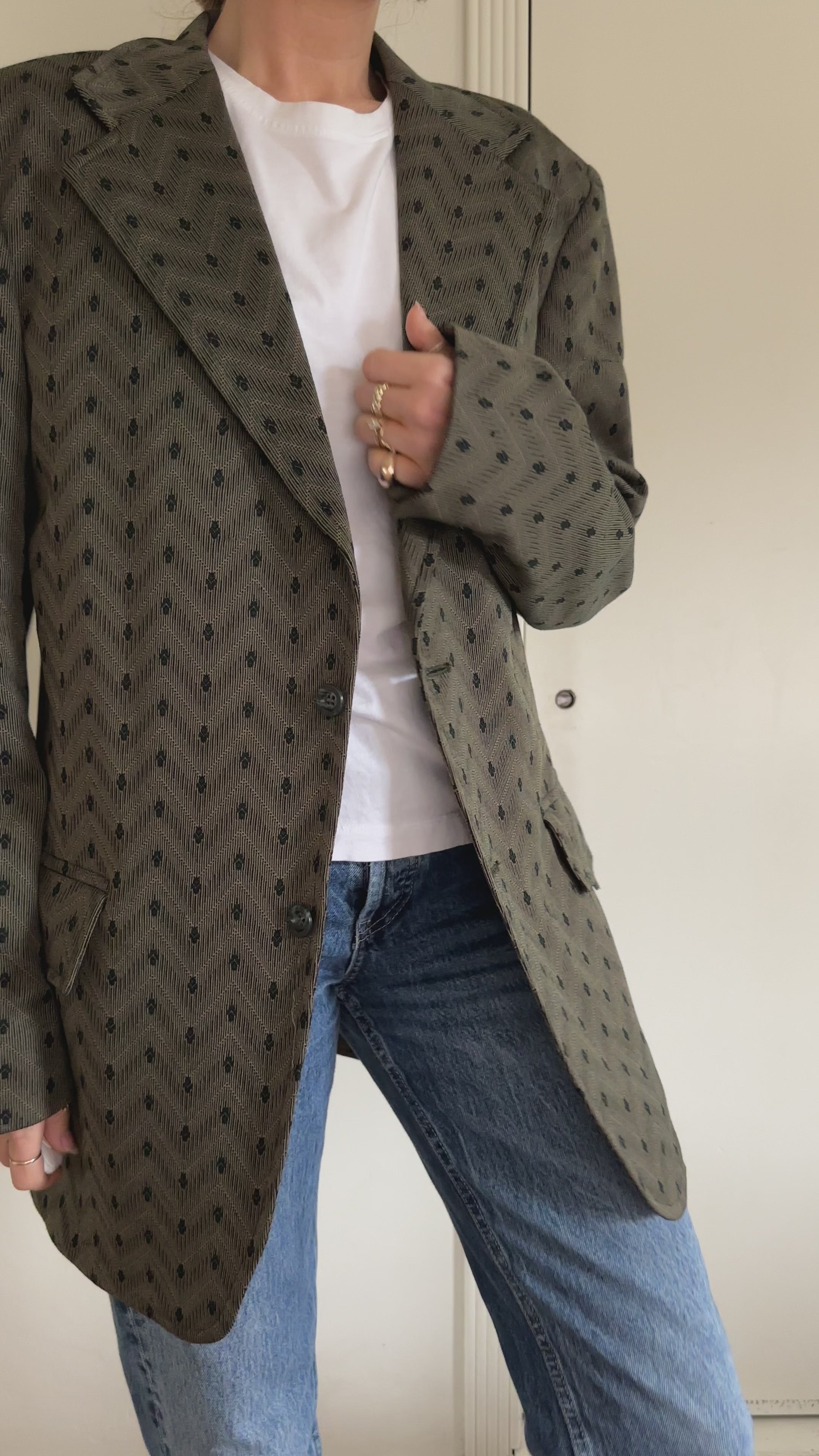 1970s Union Made Olive Blazer