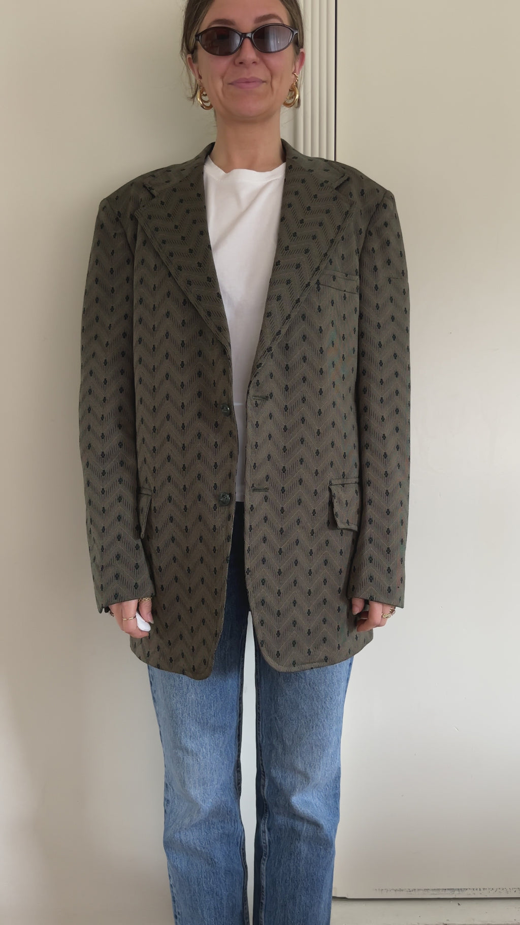 1970s Union Made Olive Blazer