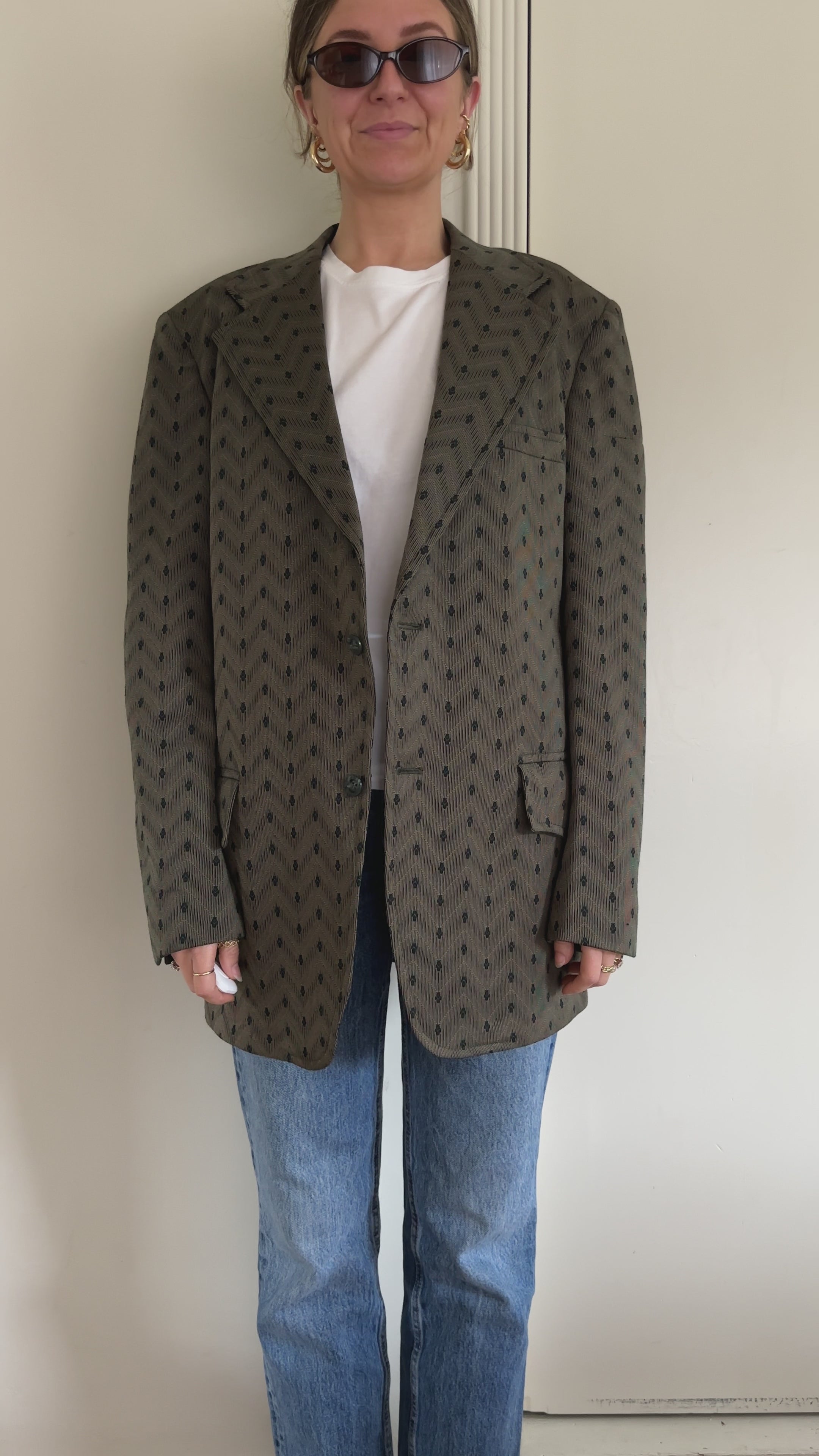 1970s Union Made Olive Blazer
