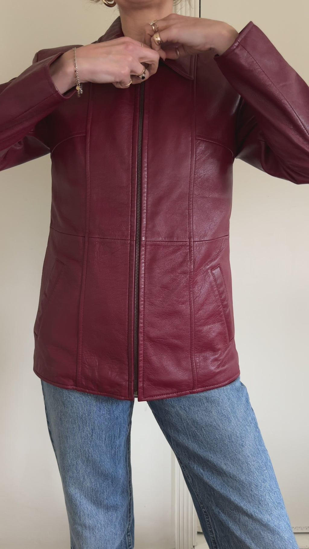 Pelle Studio Oxblood Leather Jacket (Wilson’s Leather)