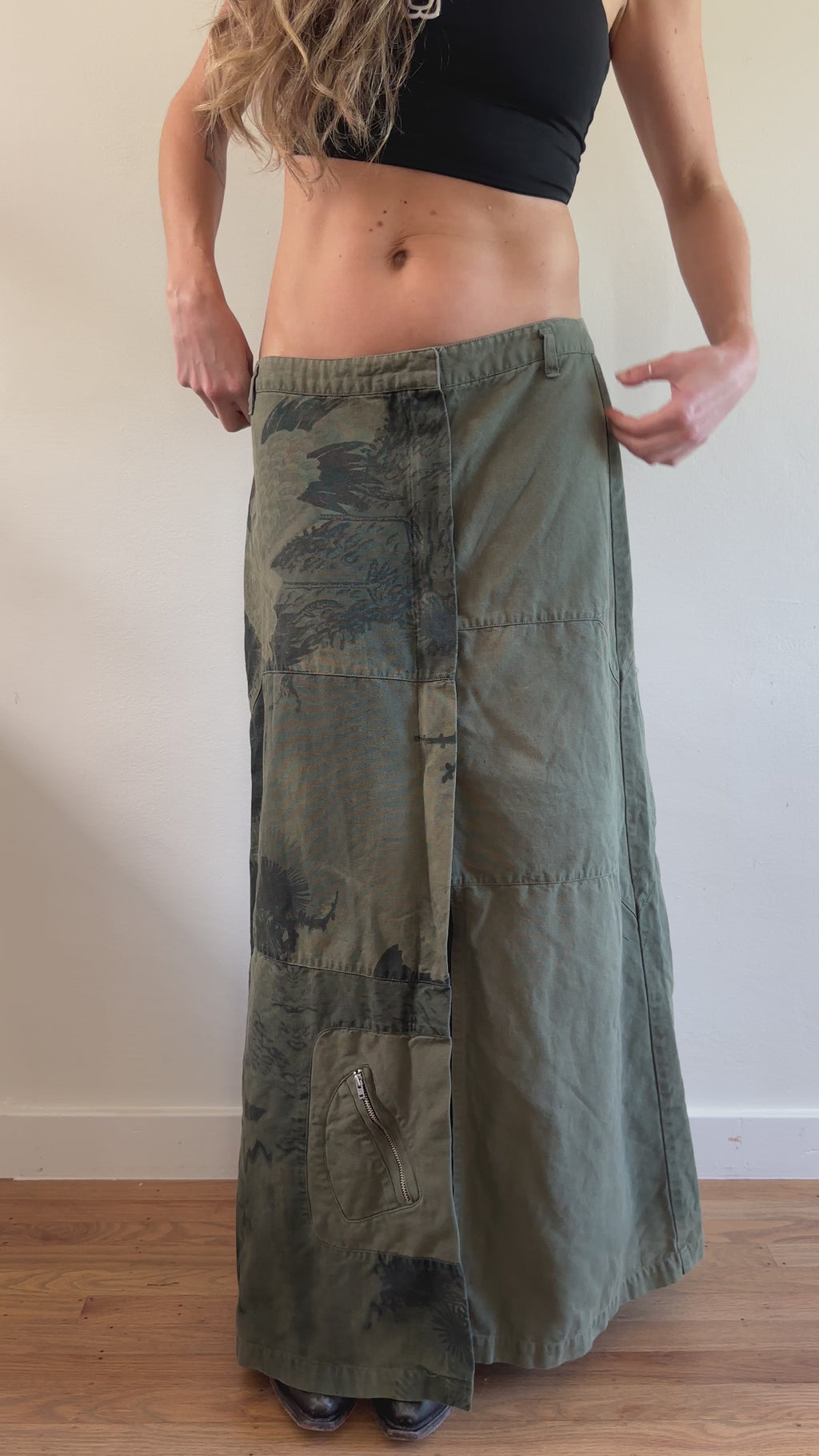 Embroidered Maxi Skirt