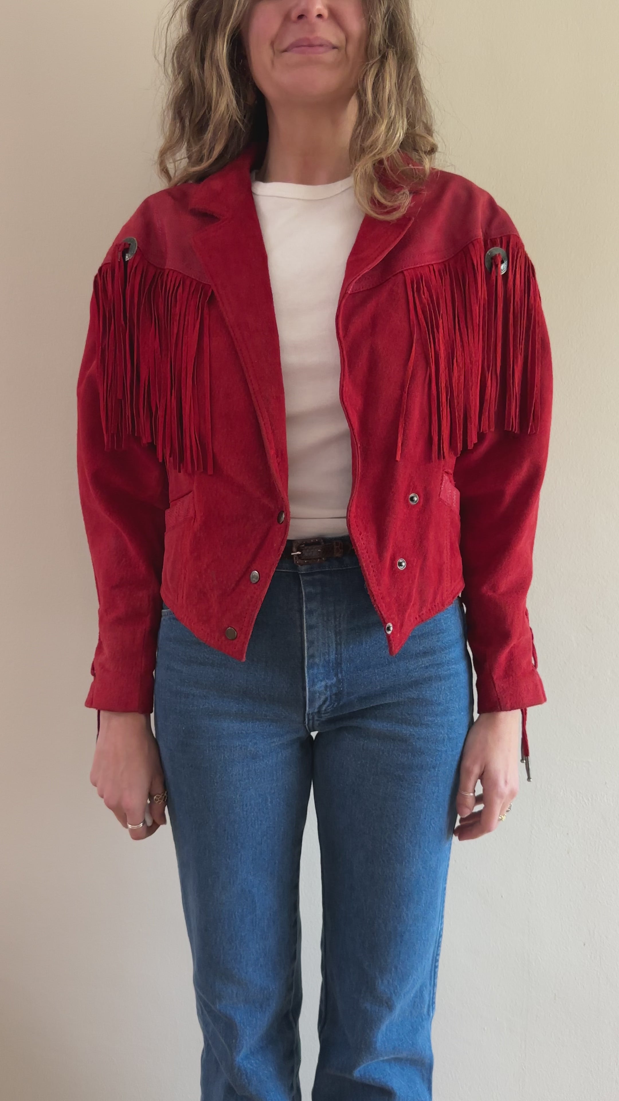 Western Fringe Leather Jacket