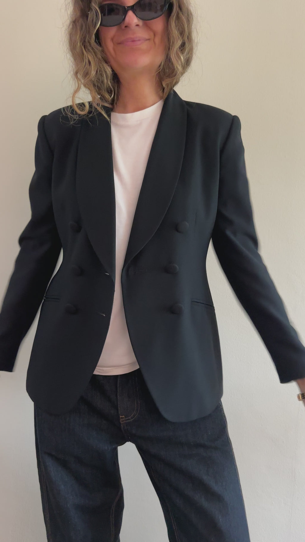 Preston & York Black Double-Breasted Blazer