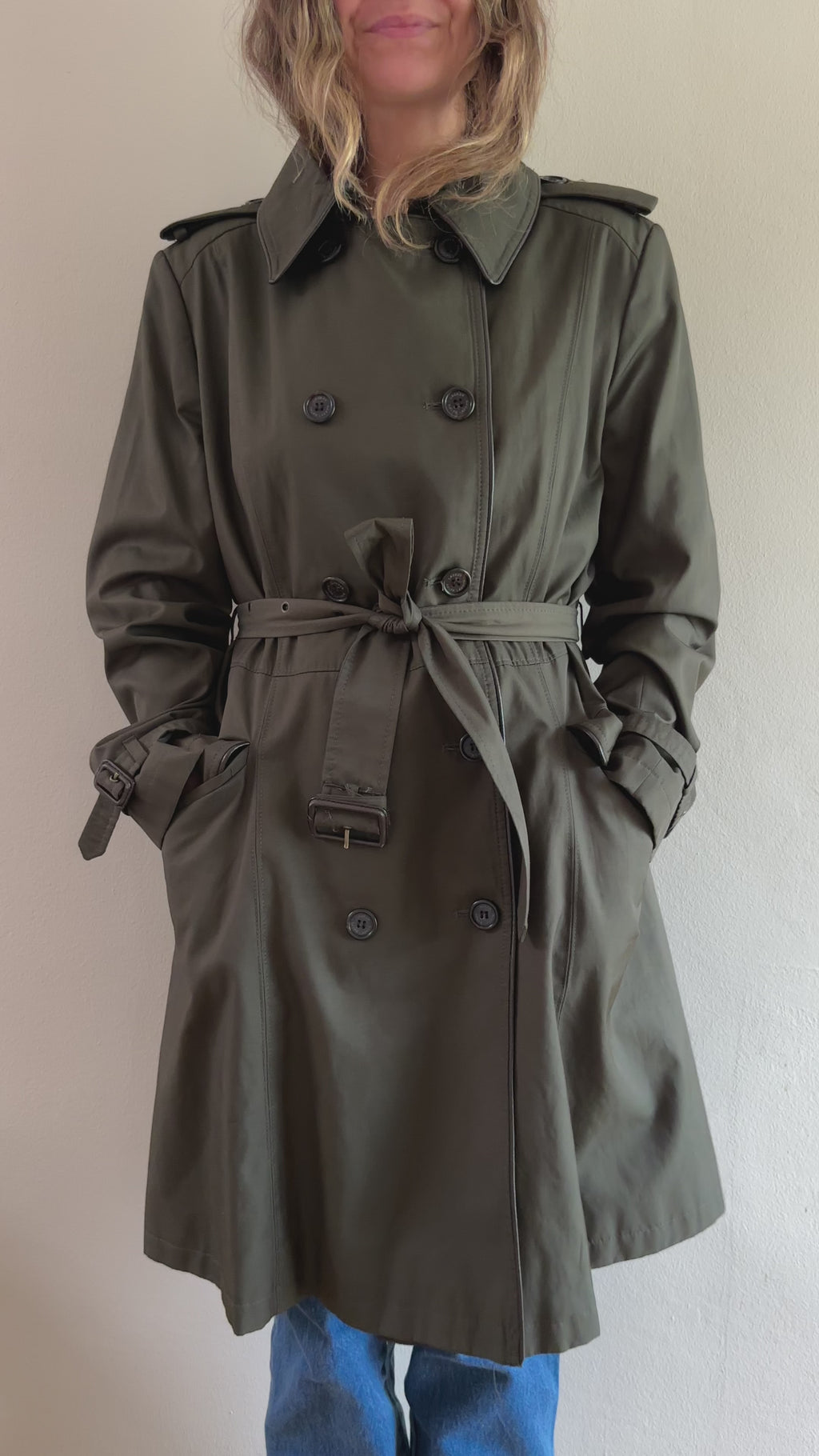 Lauren Ralph Lauren Olive Trench Coat