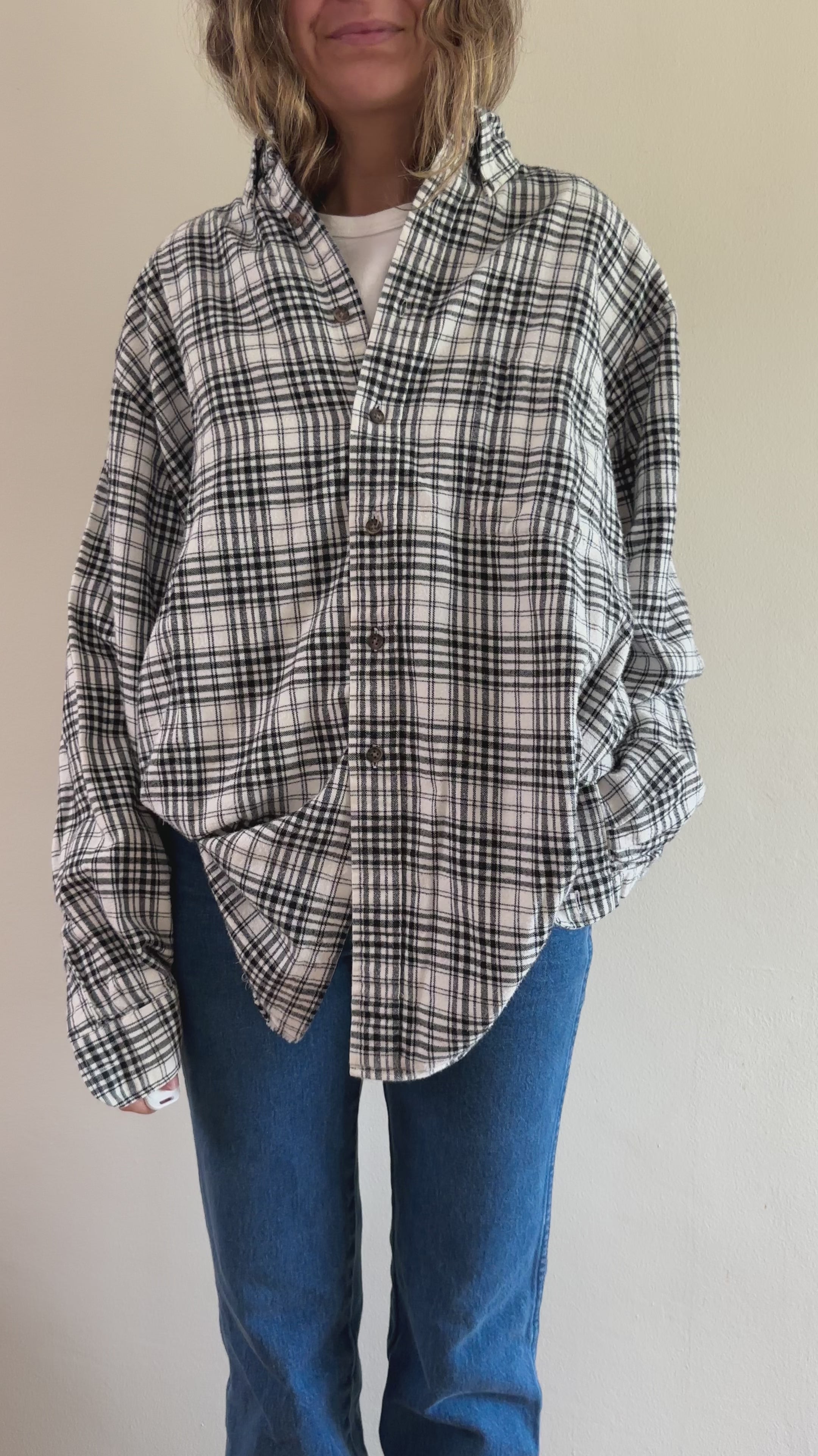 Vintage Plaid Flannel Shirt